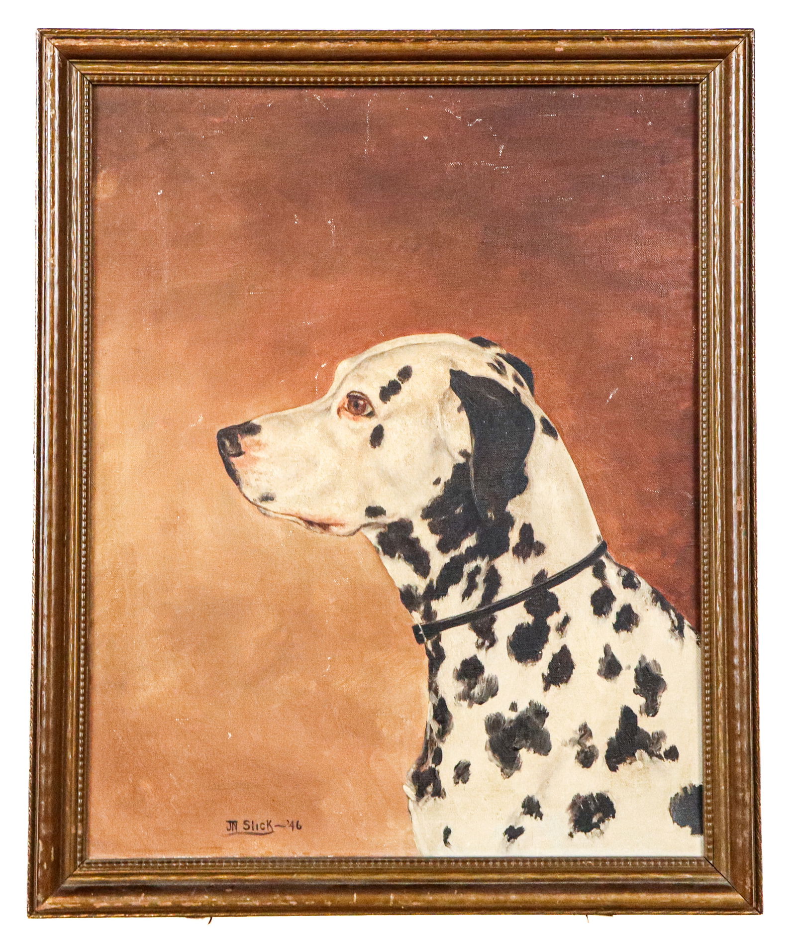 James NELSON SLICK Oil on Canvas of a Dalmatian (1 of 9)