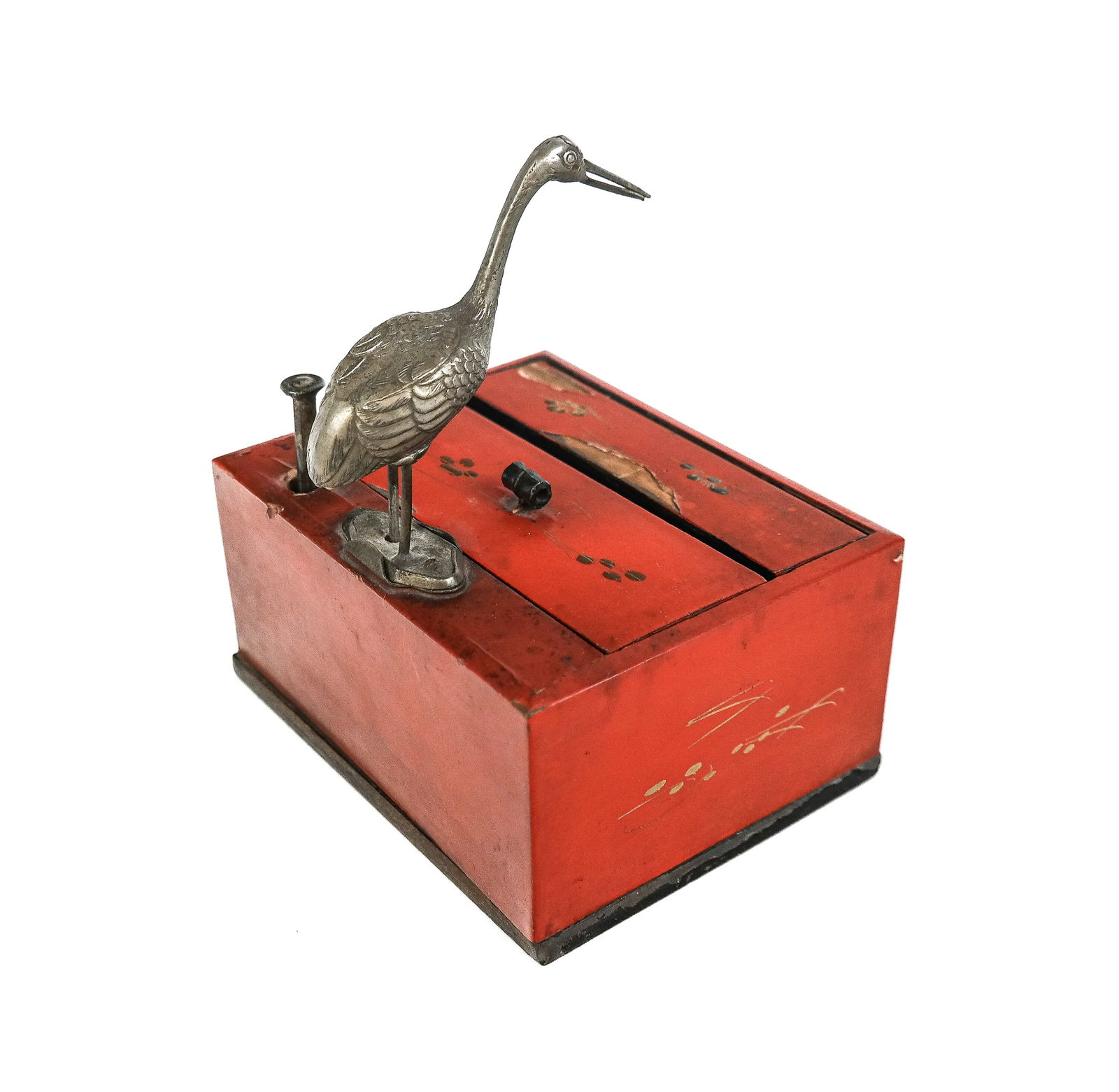 Japanese Lacquer Mechanical Cigarette Dispenser (1 of 9)