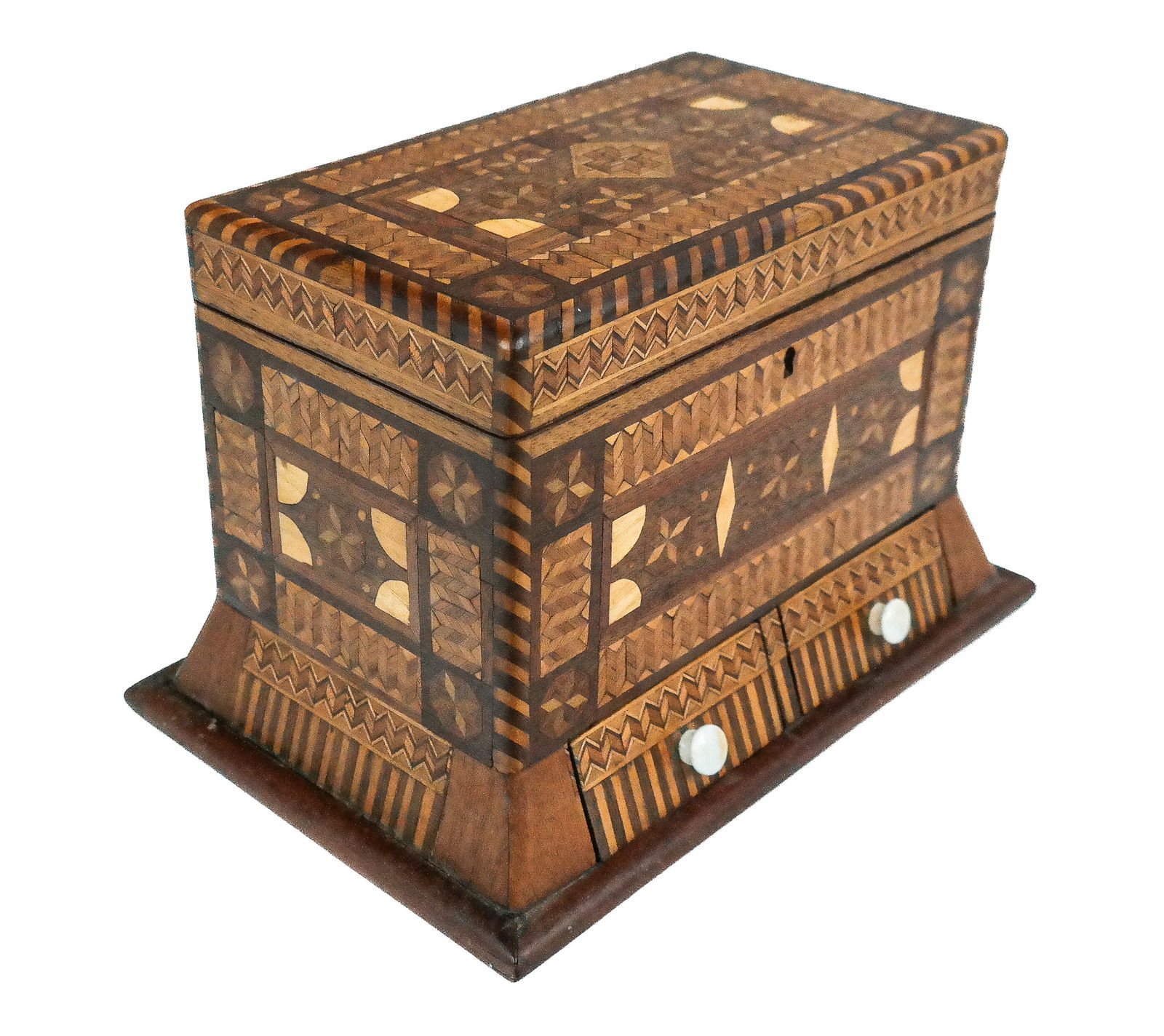 Tunbridge Inlaid Jewelry Box (1 of 14)