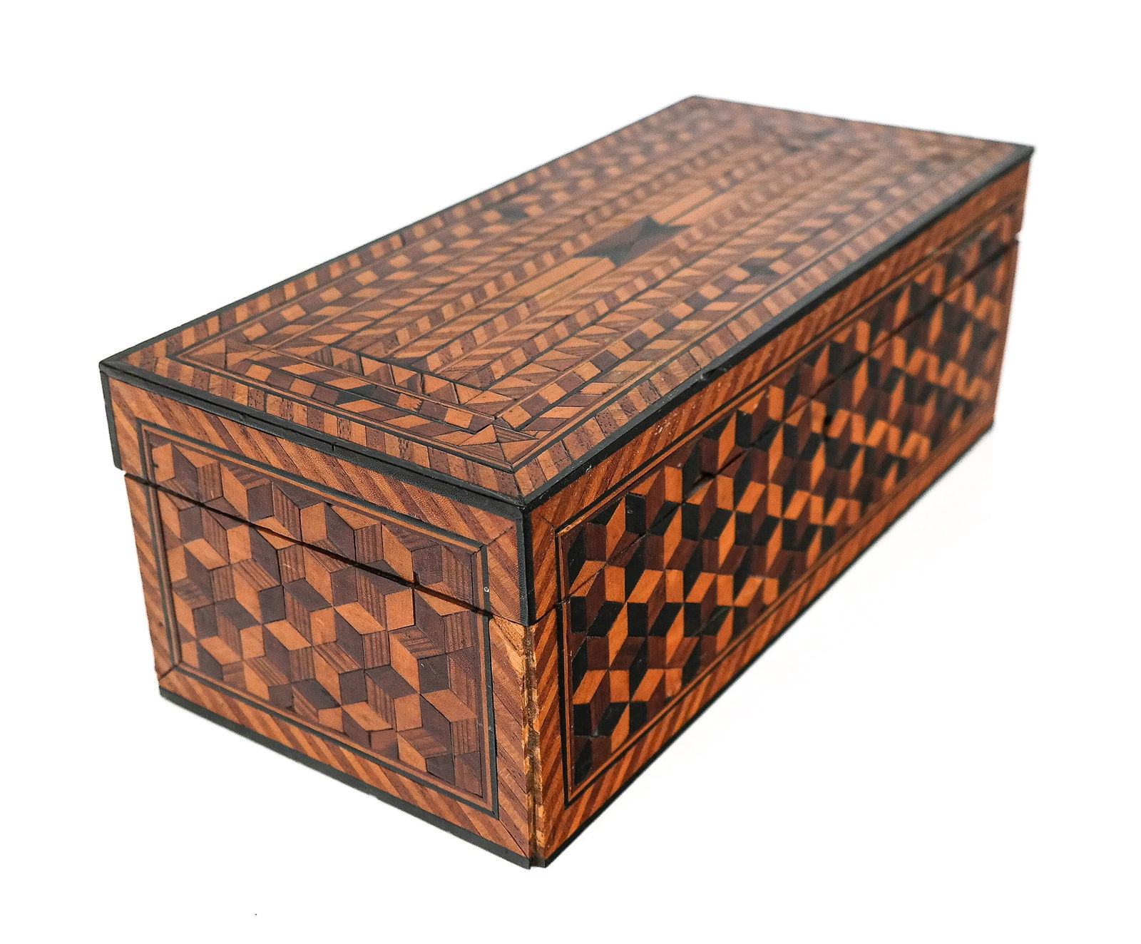 Tunbridge Inlaid Wood Box (1 of 13)
