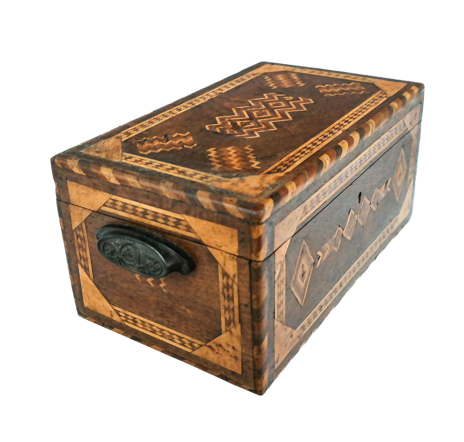 Tunbridge Inlaid Wood Box (1 of 11)