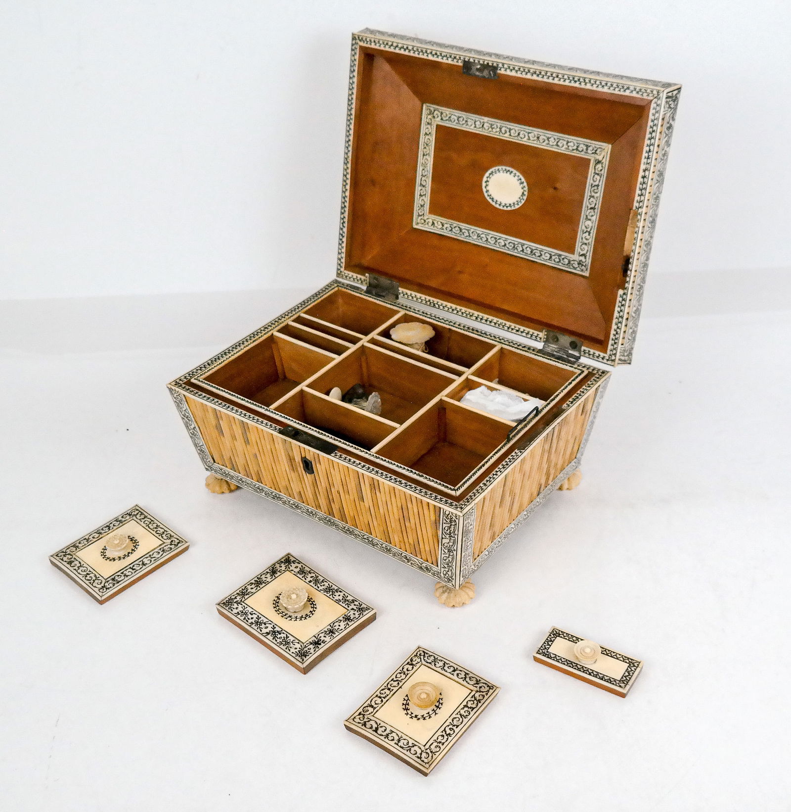 Anglo-Indian Vizagapatam Sewing Box (1 of 15)