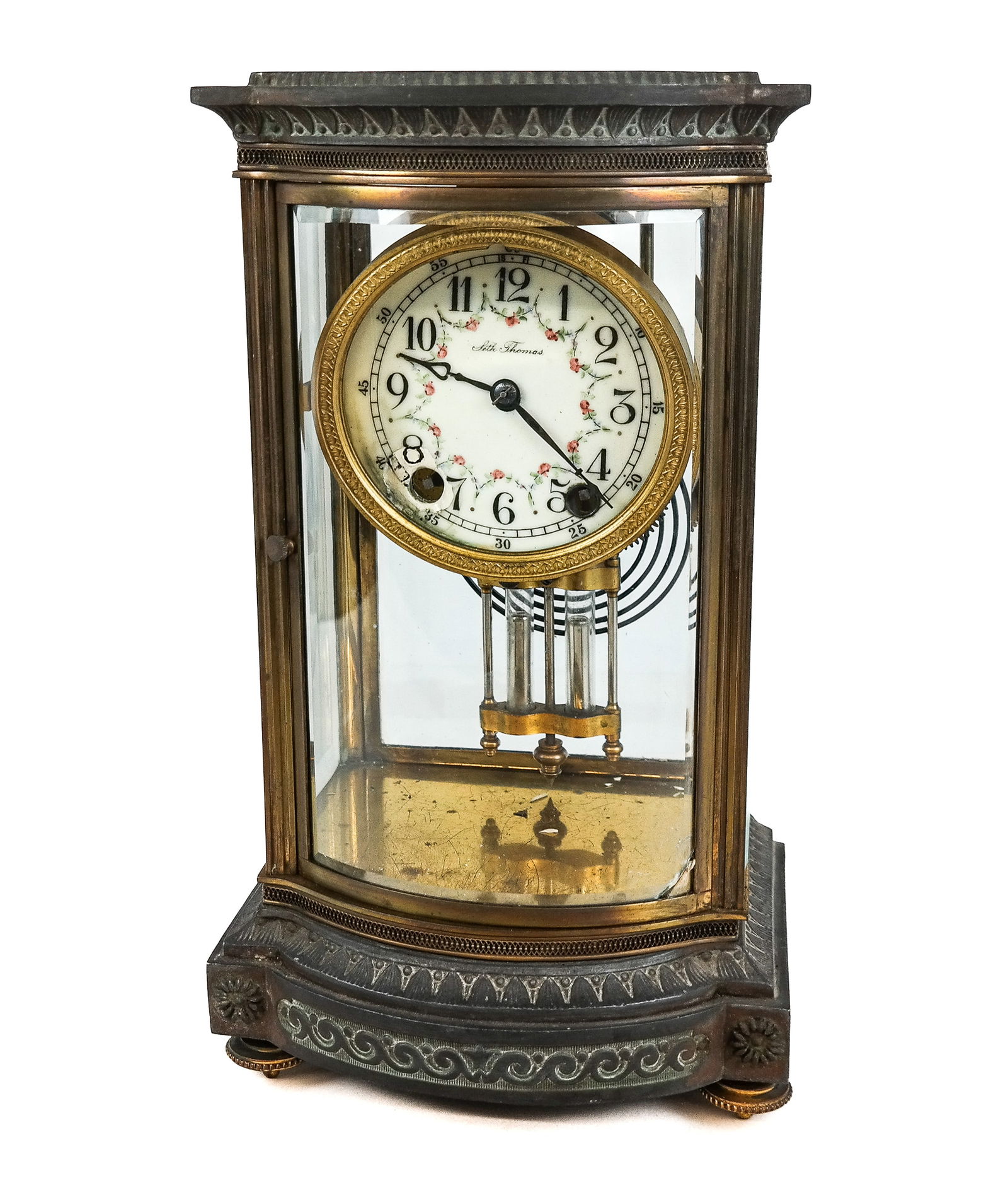Seth Thomas Victorian Crystal Regulator Clock (1 of 17)