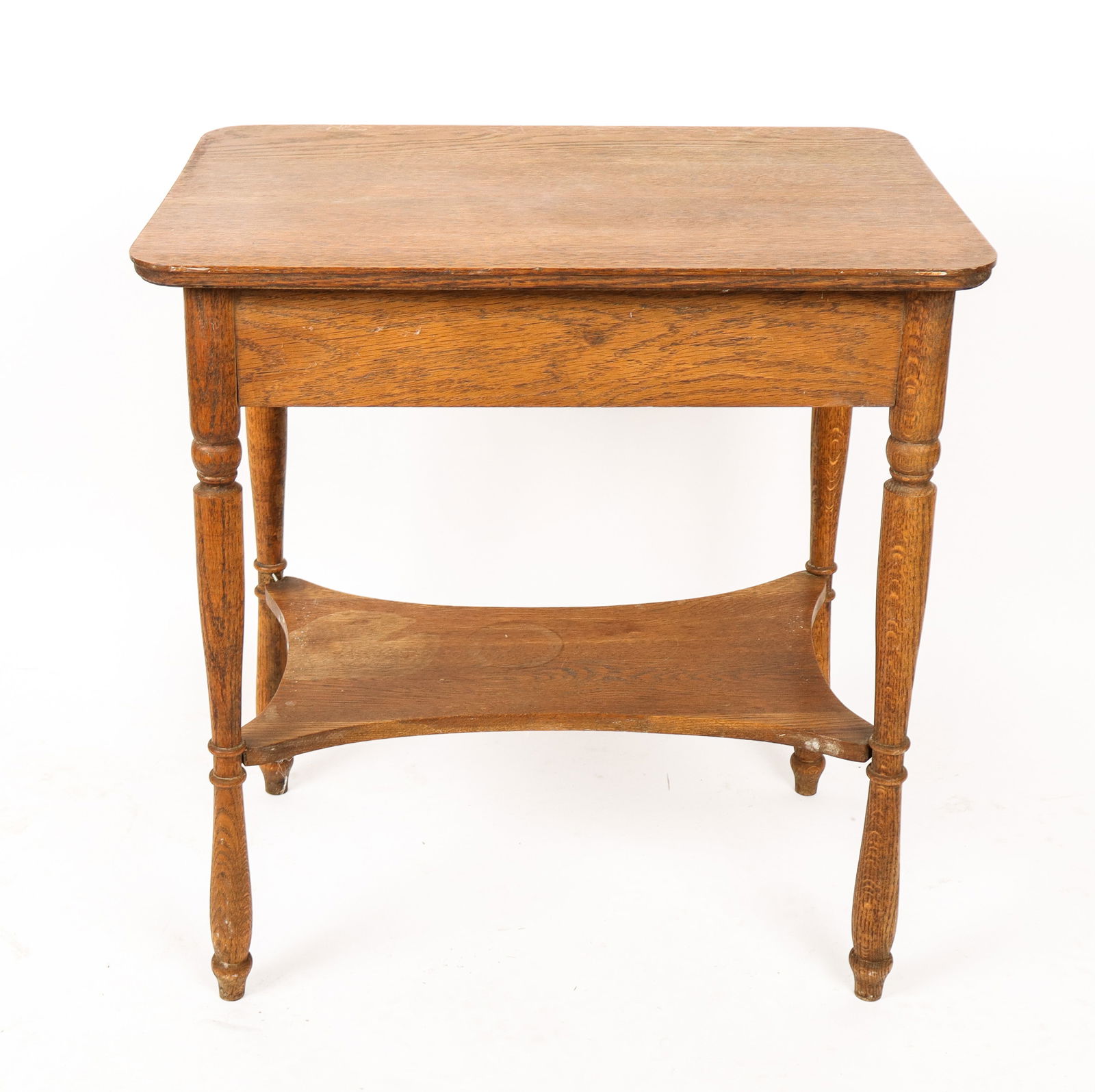 Oak Two-Tier Side Table - 8
