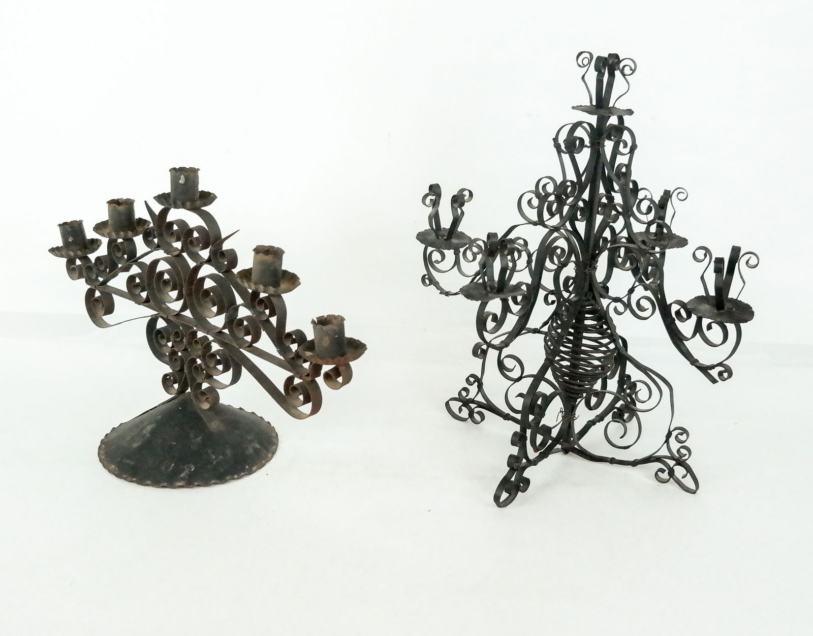 Two Ironwork Candelabras - 7