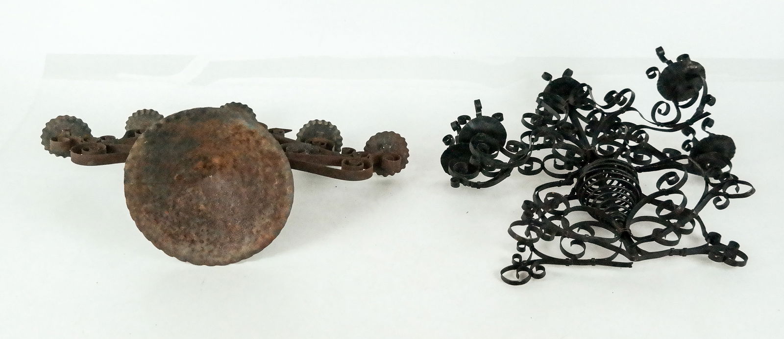 Two Ironwork Candelabras - 8