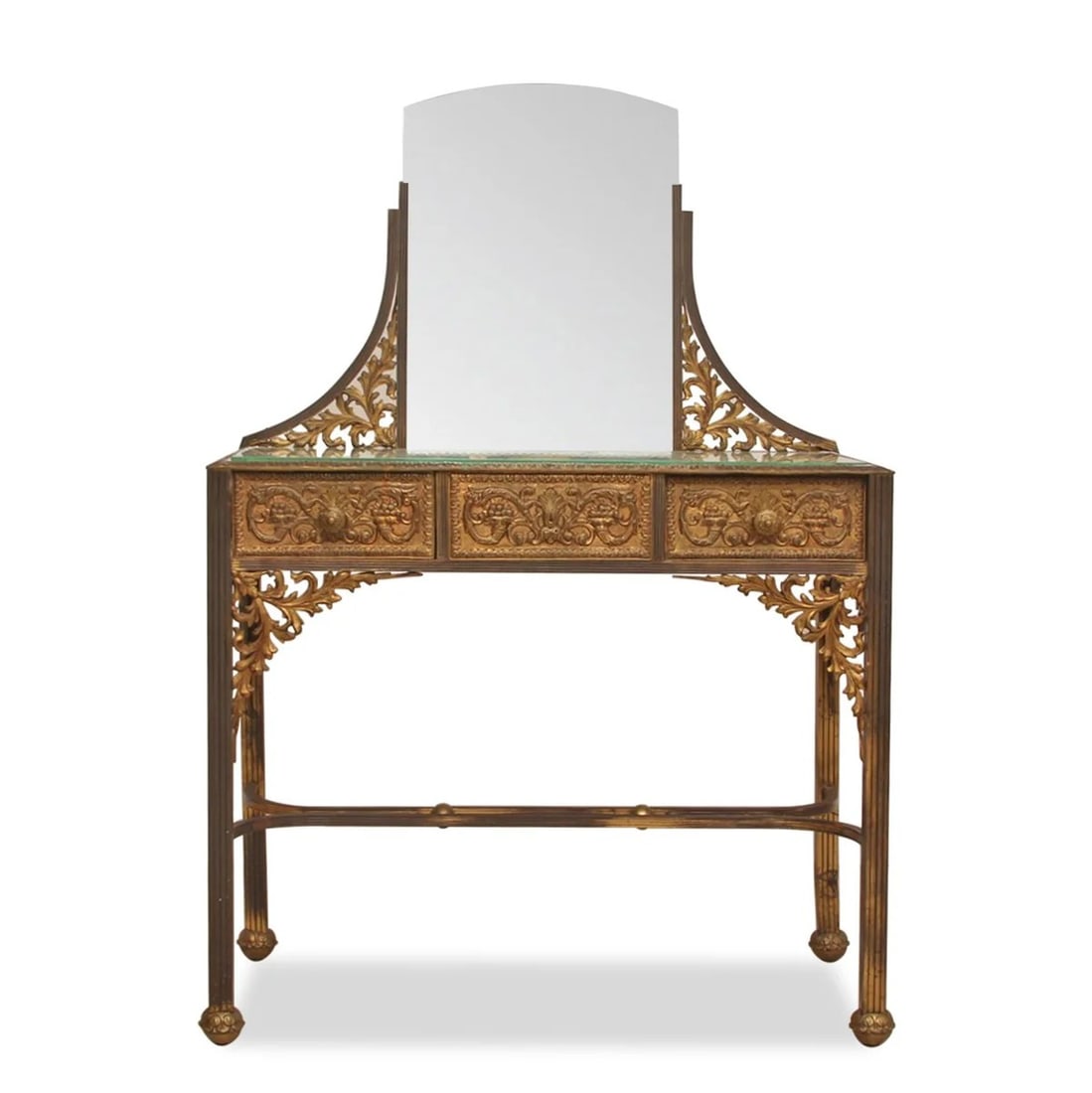 In the Manner of Edgar Brandt Art Deco Vanity (1 of 9)