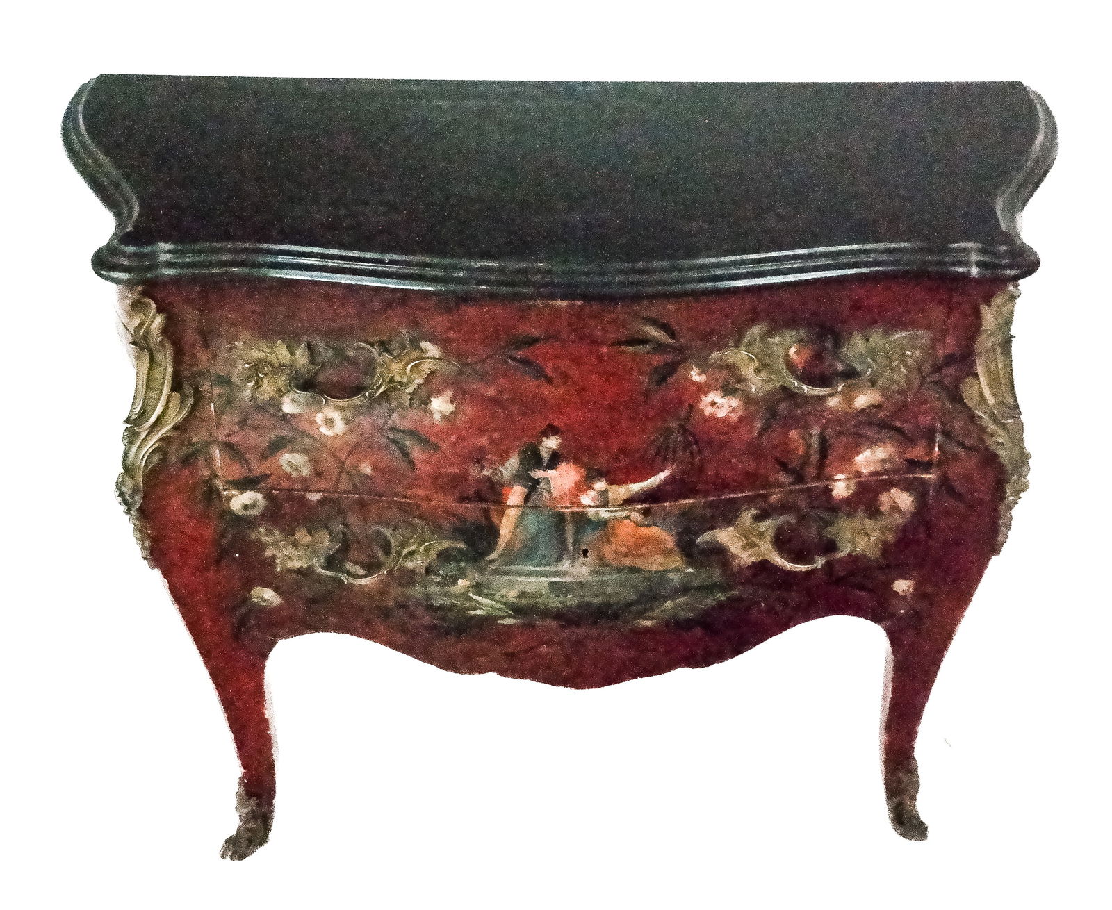 Venetian Painted and Marble Top Commode (1 of 16)
