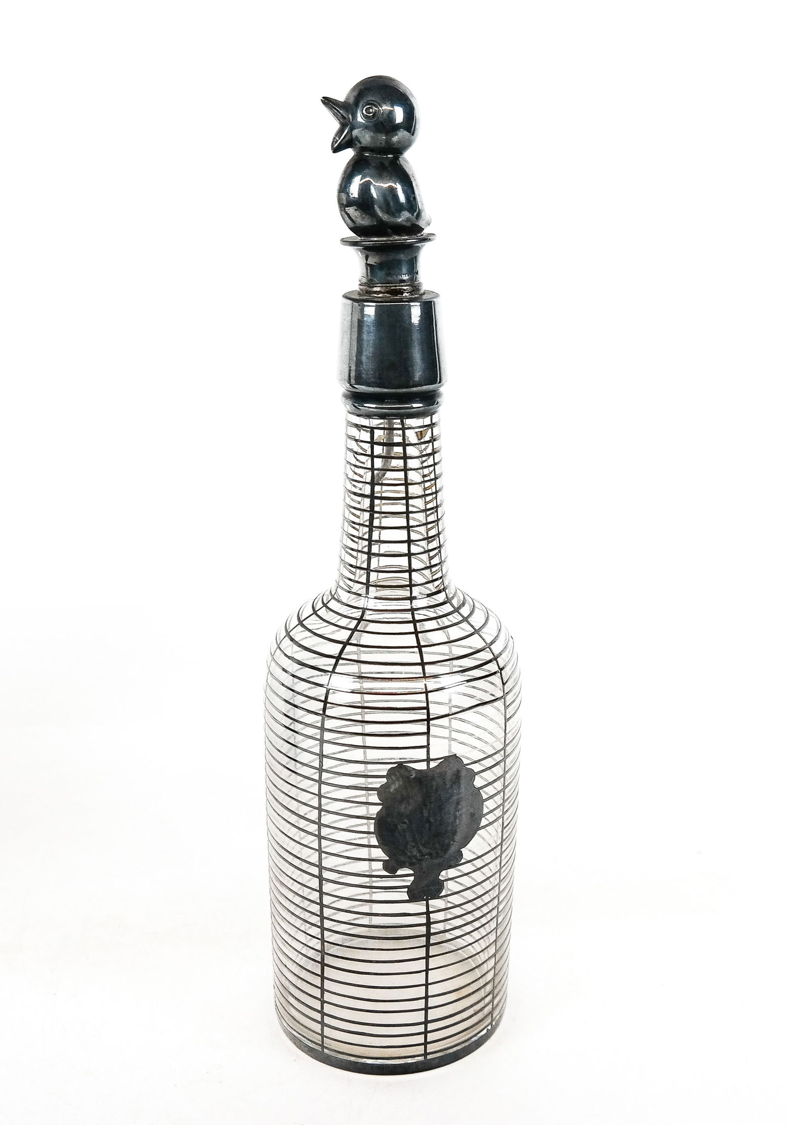 Two Silver Overlay Decanters - 3