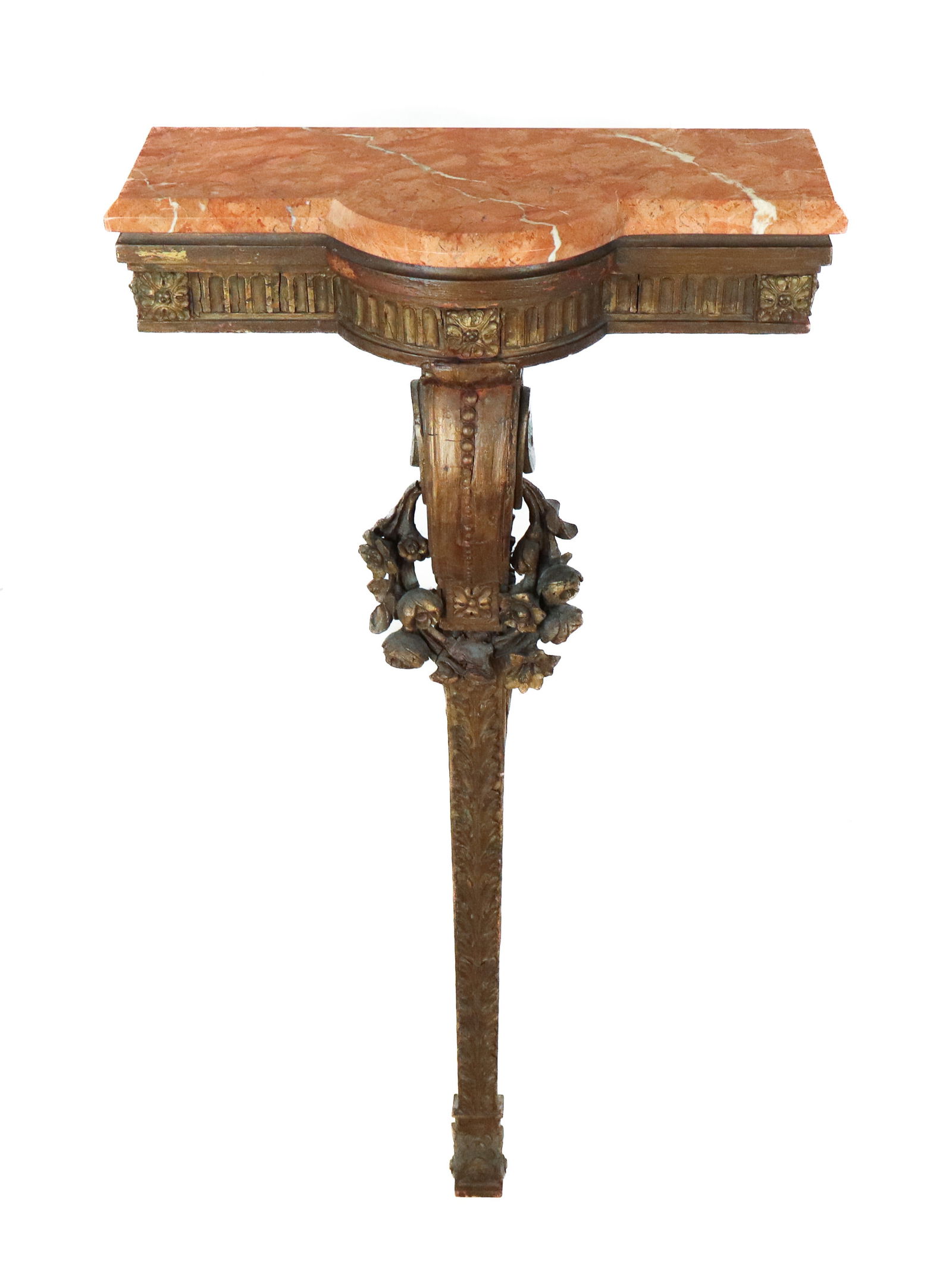 Louis XV Carved and Gilt Single-Leg Console Table (1 of 16)