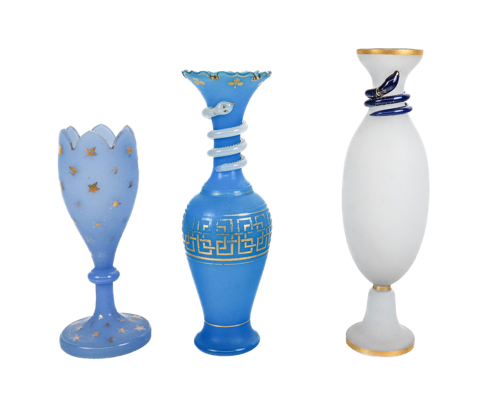 French Opaline and Other Glass Vases, 3 (1 of 14)