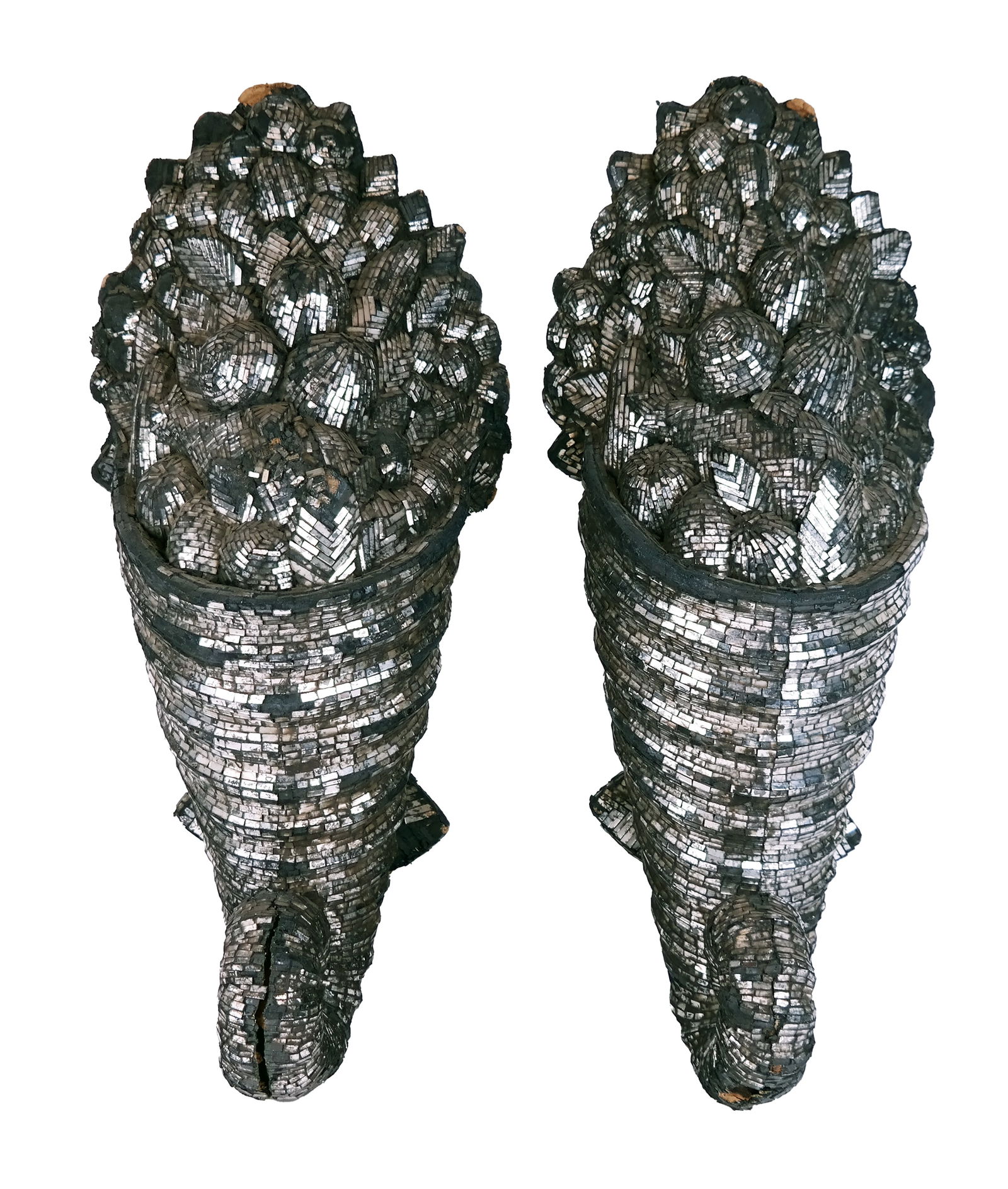 Pair of Art Moderne Cornucopia Wall Appliques (1 of 20)