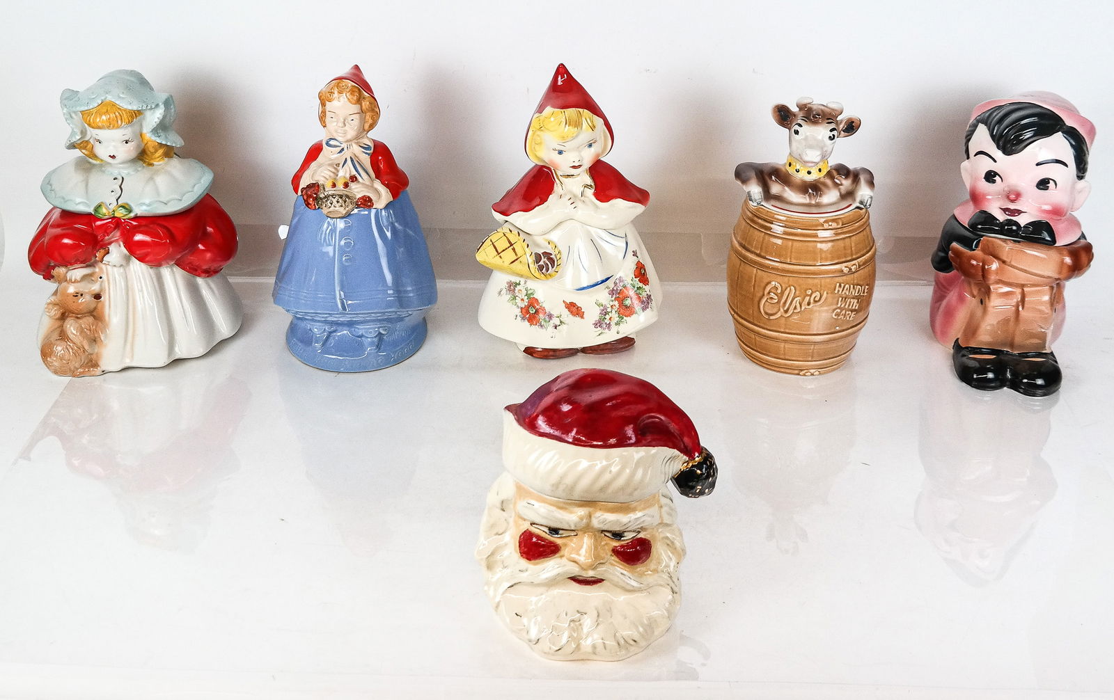 Six Assorted Cookie Jars