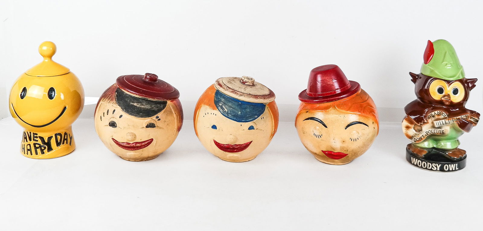 Five Assorted Cookie Jars (1 of 10)
