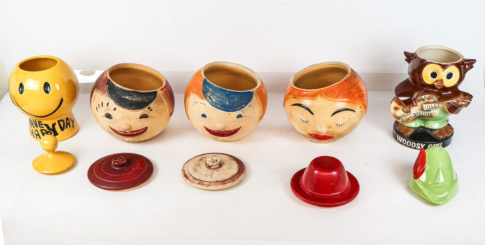 Five Assorted Cookie Jars - 5