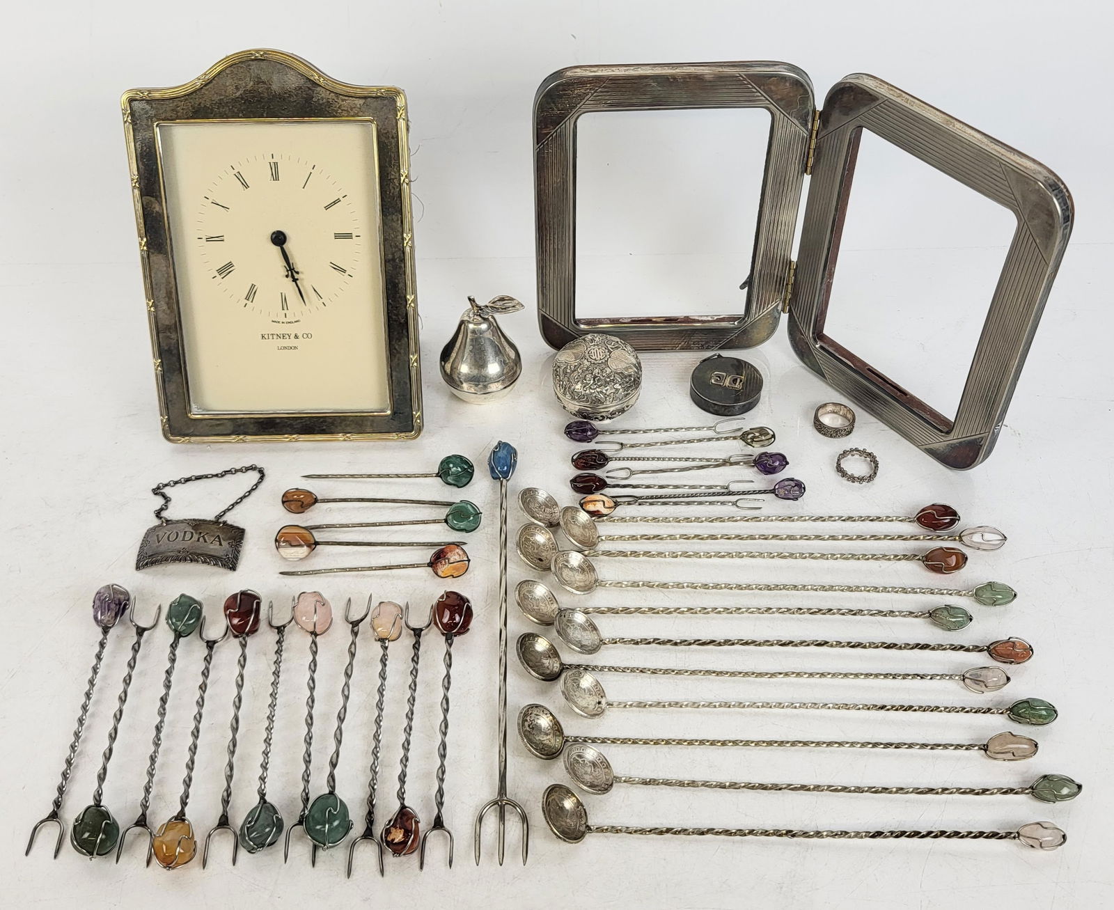 Group of Silver, Silver Plate and Gemstone Items (1 of 20)