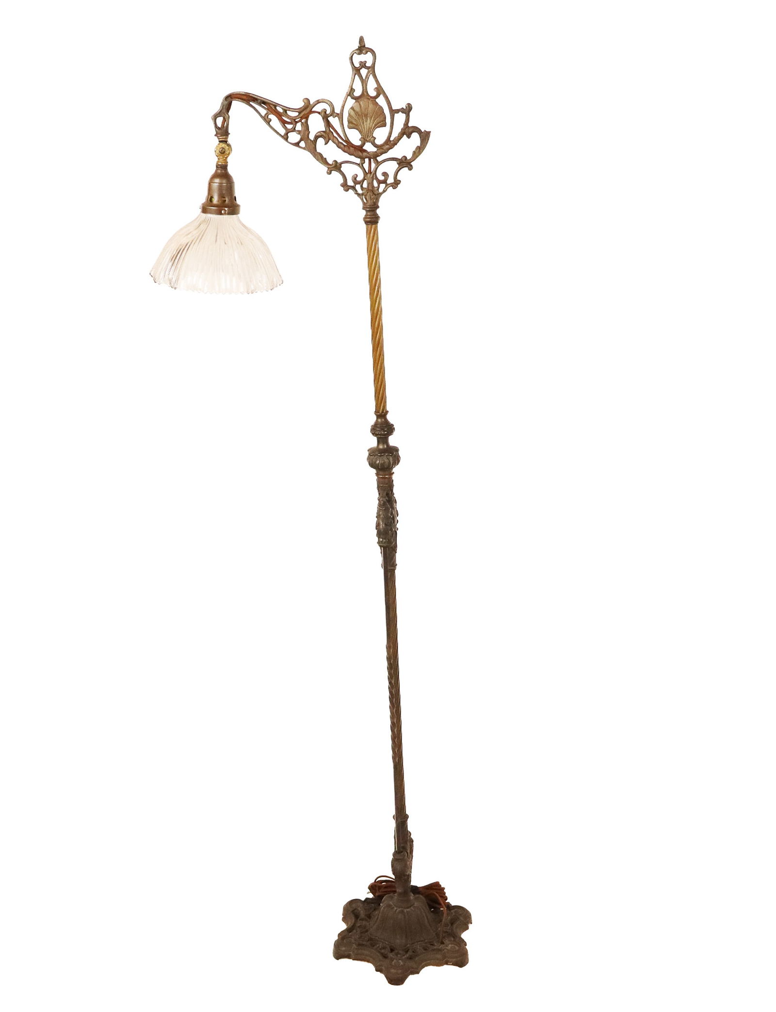 Antique Renaissance Revival Iron Floor Lamp (1 of 17)