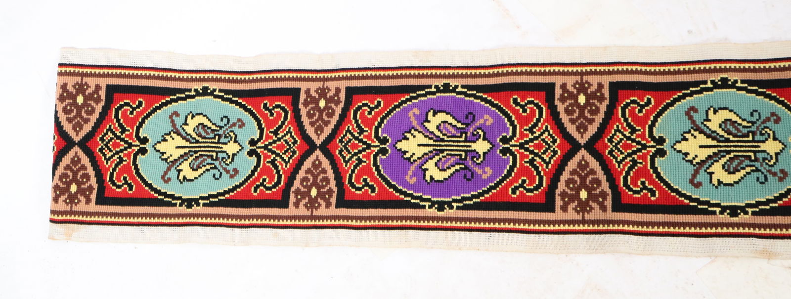 Gothic Revival Needlepoint Border, 2 - 5