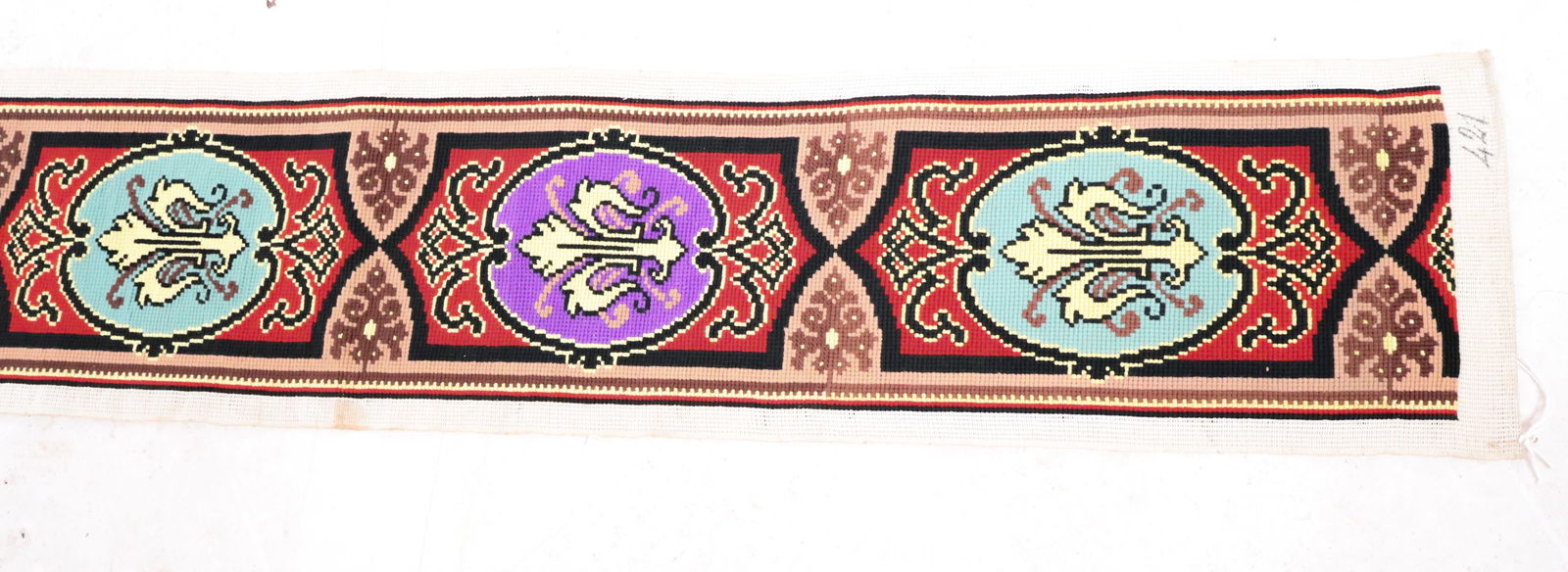 Gothic Revival Needlepoint Border, 2 - 7