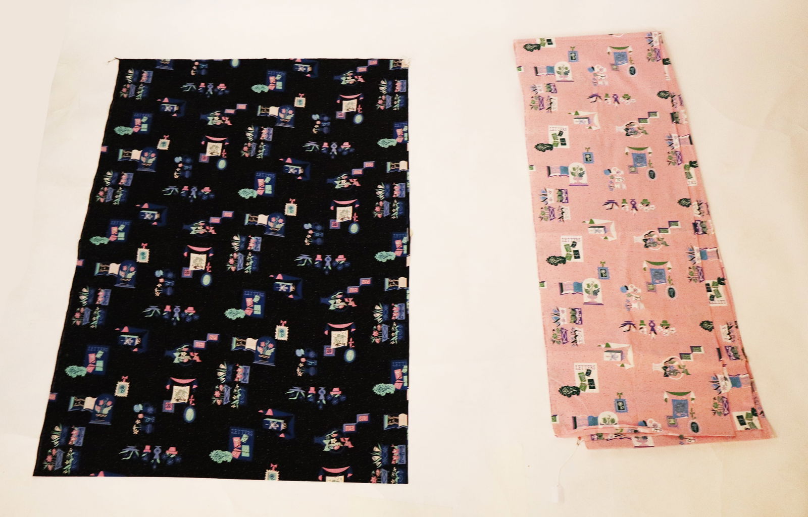 Norman Brenner "Nostalgia" Printed Cotton, 2 (1 of 9)