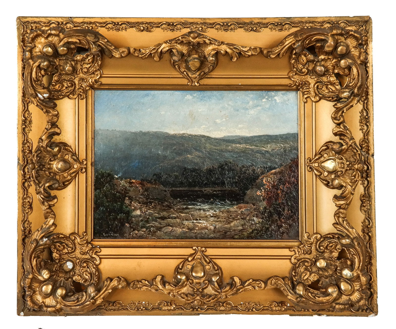 William Louis SONNTAG Mountain River Landscape Oil (1 of 10)
