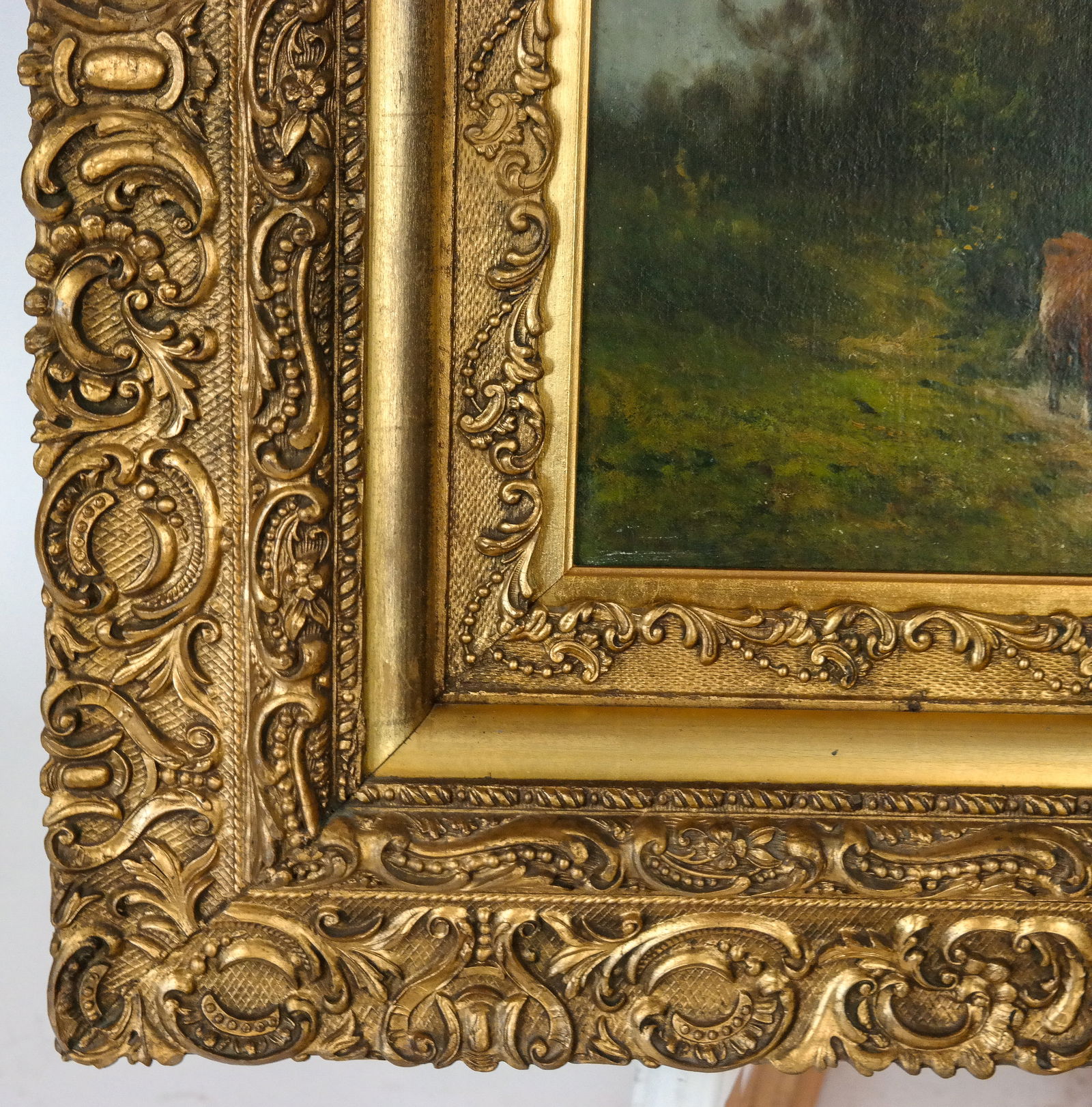 Attributed William HART Cattle at River Painting - 7