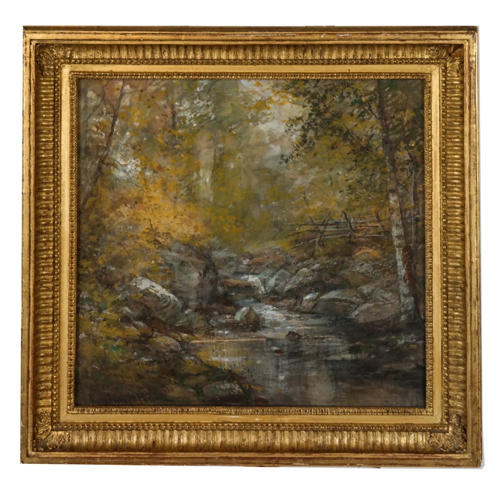 Lucien Whiting POWELL Forest Stream, Watercolor (1 of 11)