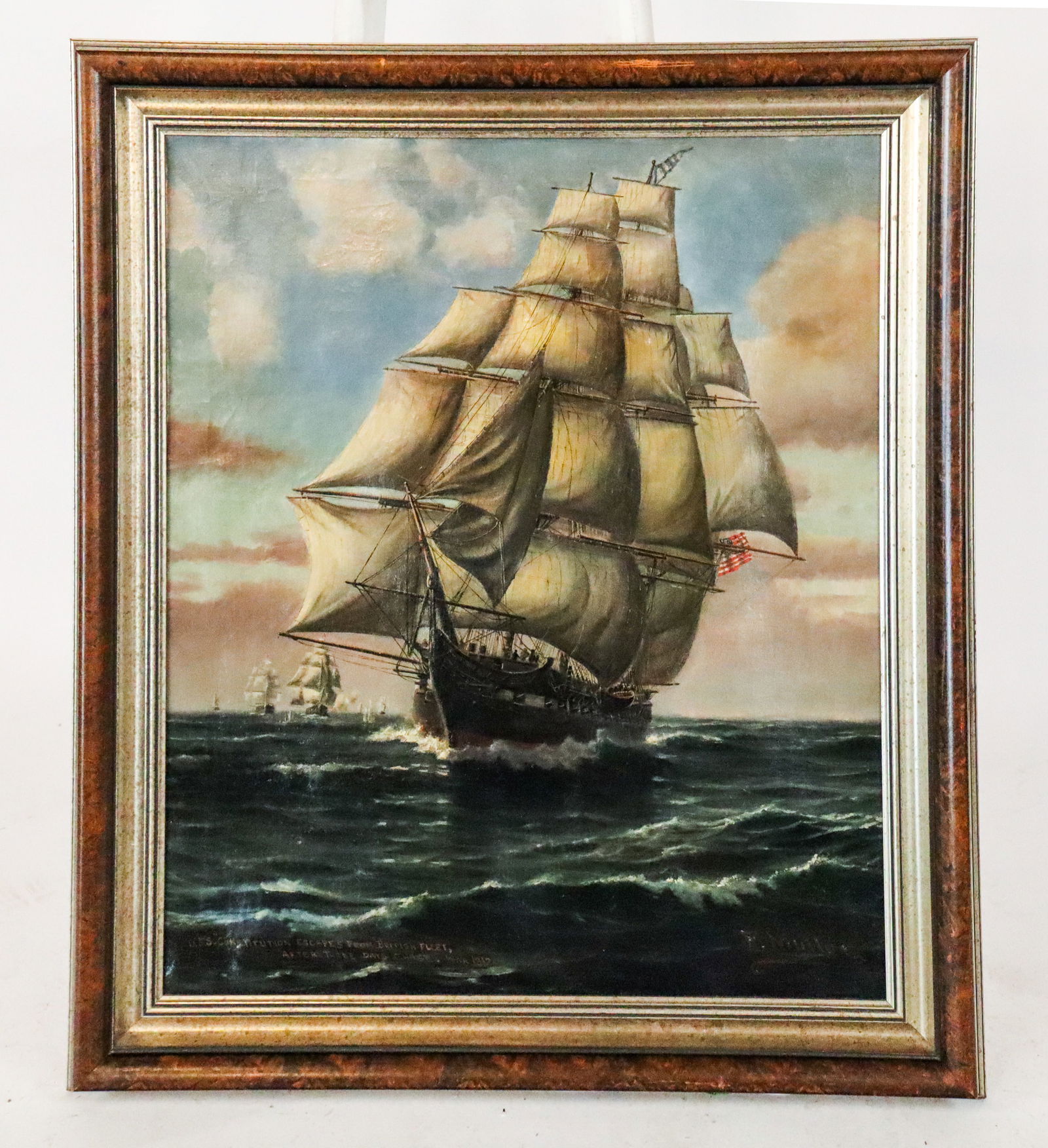 Frank Christian MULLER "U.S.S. Constitution" O/C - 9