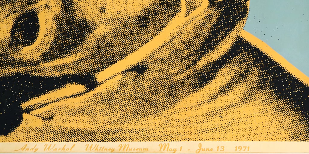 Andy WARHOL Yellow Cow on Blue, Factory Addition - 4