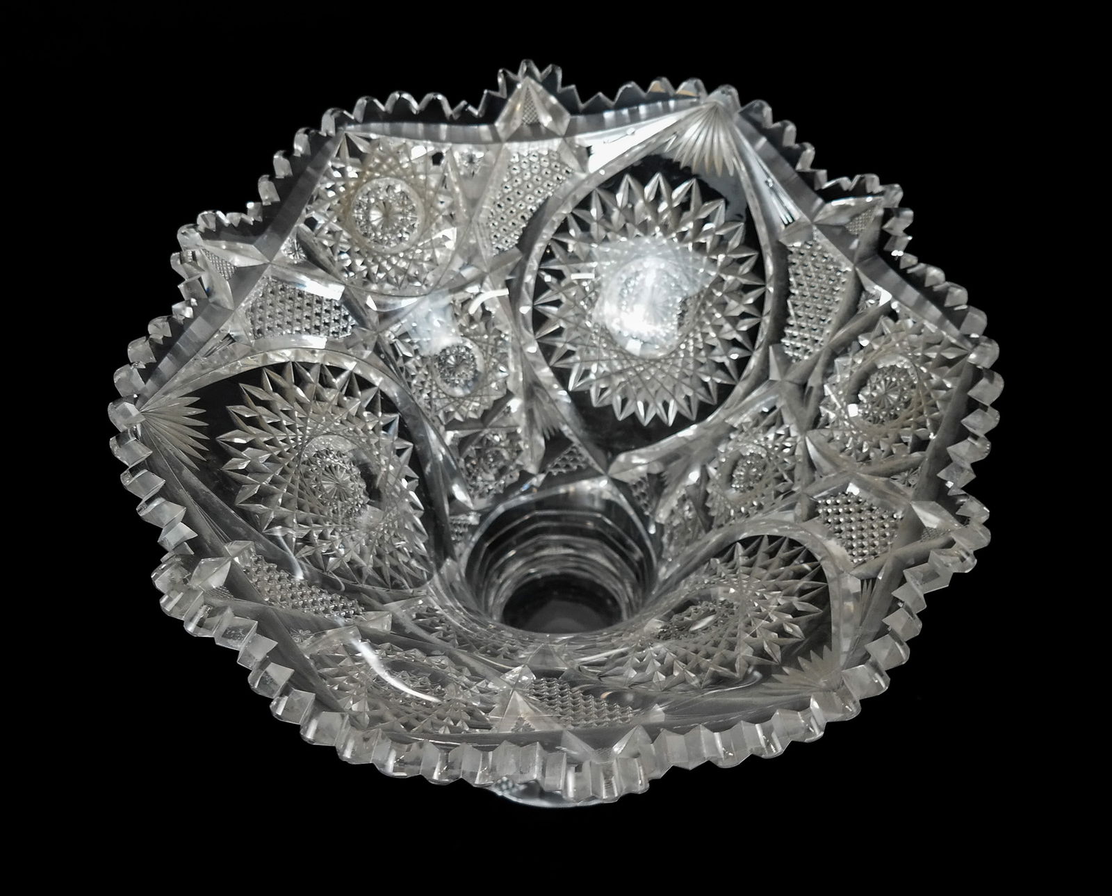 T.B. Clark American Brilliant Period Punch Bowl - 12