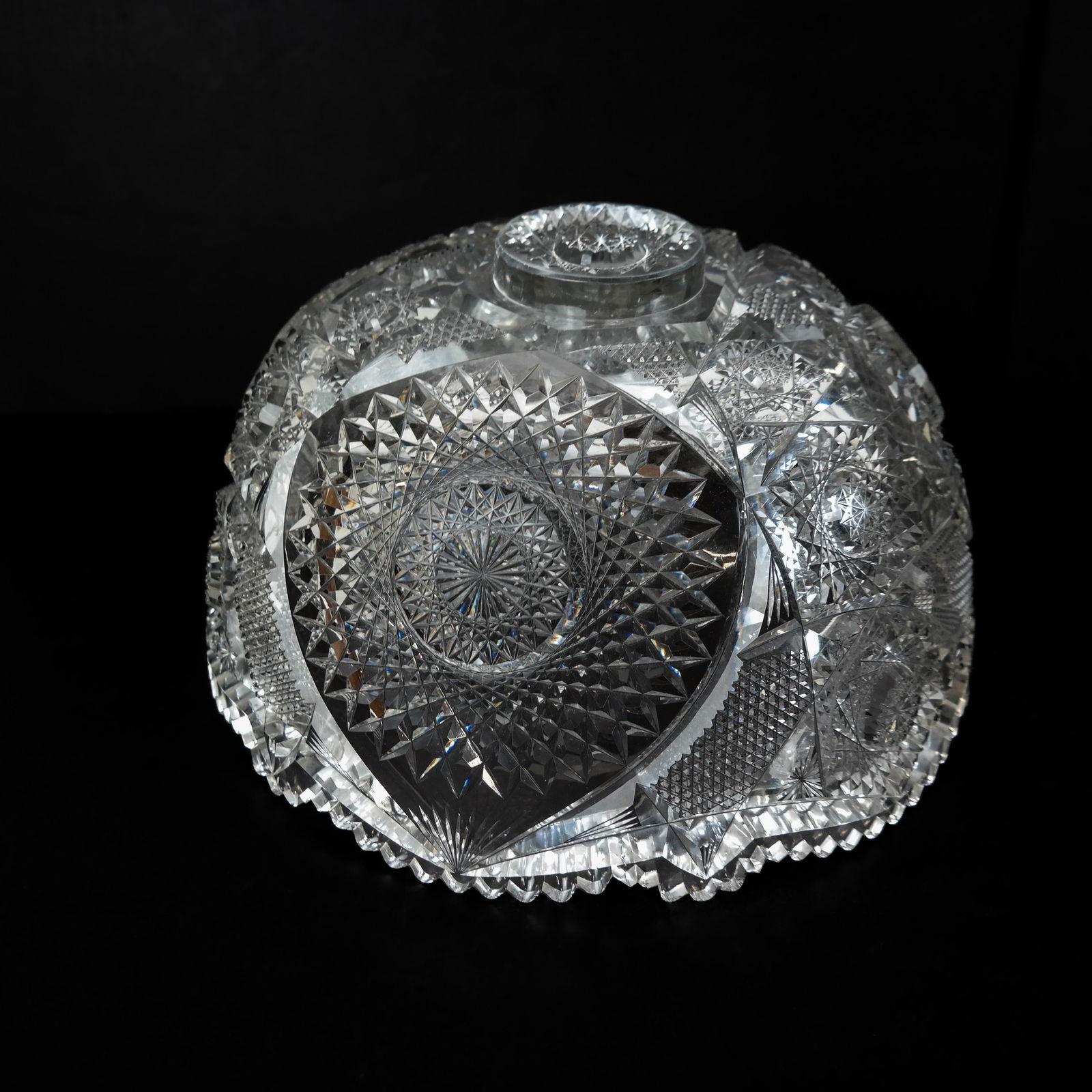 T.B. Clark American Brilliant Period Punch Bowl - 14