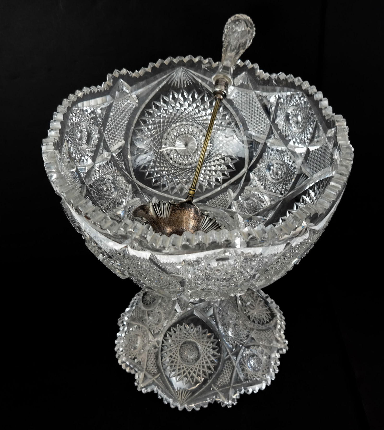 T.B. Clark American Brilliant Period Punch Bowl - 3