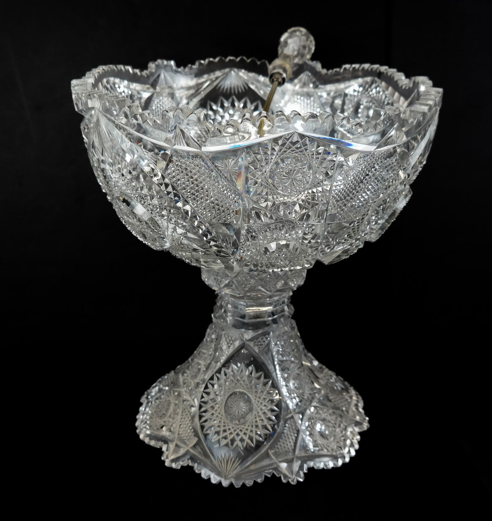 T.B. Clark American Brilliant Period Punch Bowl - 4