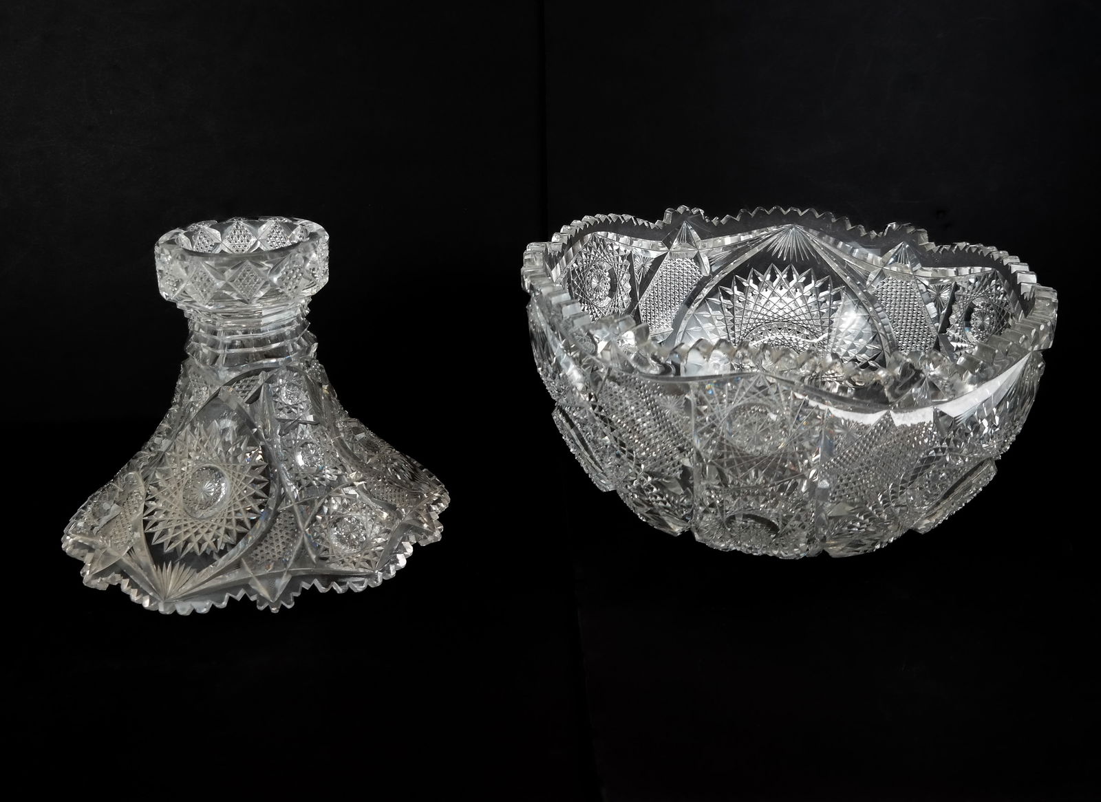 T.B. Clark American Brilliant Period Punch Bowl - 9
