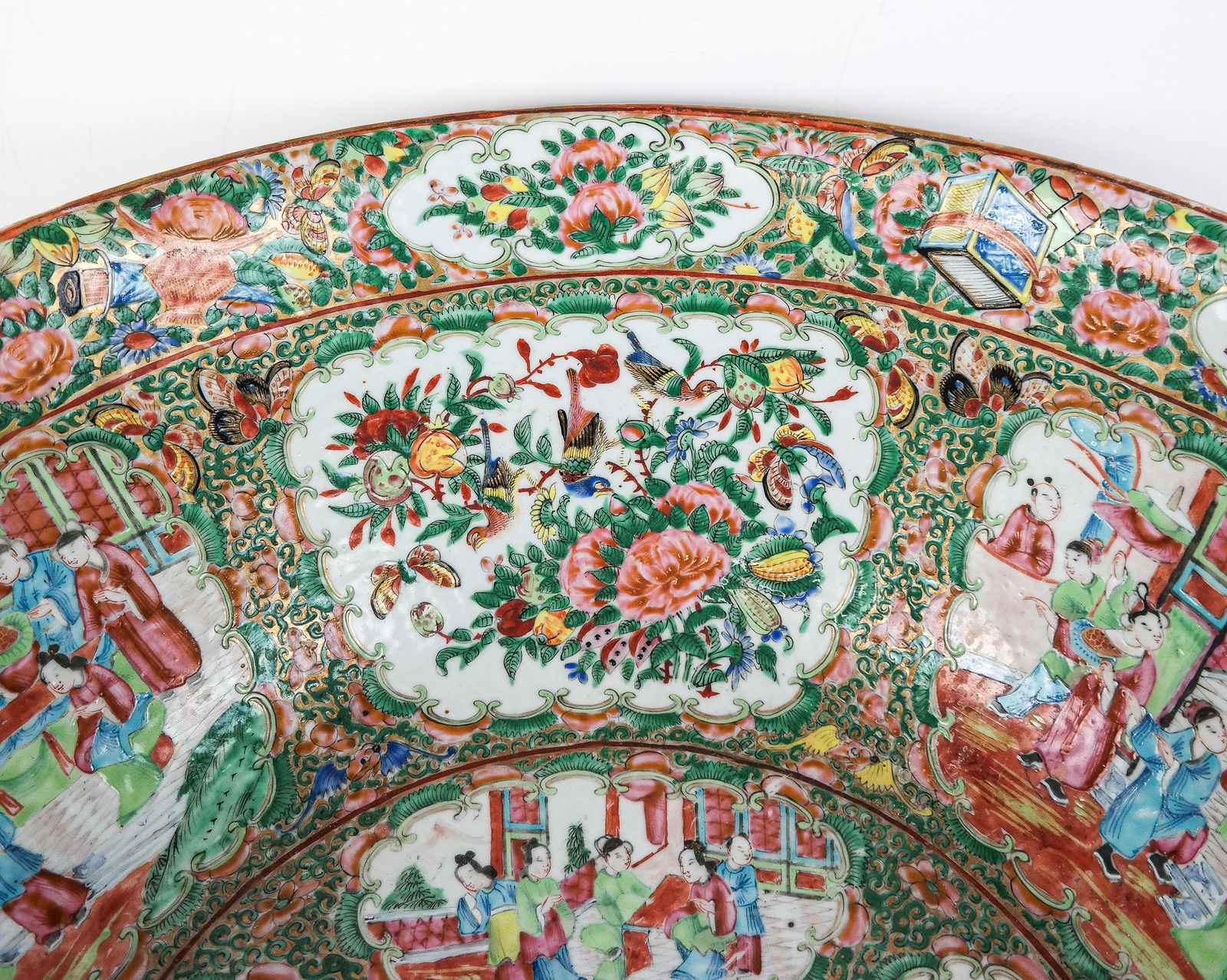 Chinese Palatial Rose Medallion Bowl - 5