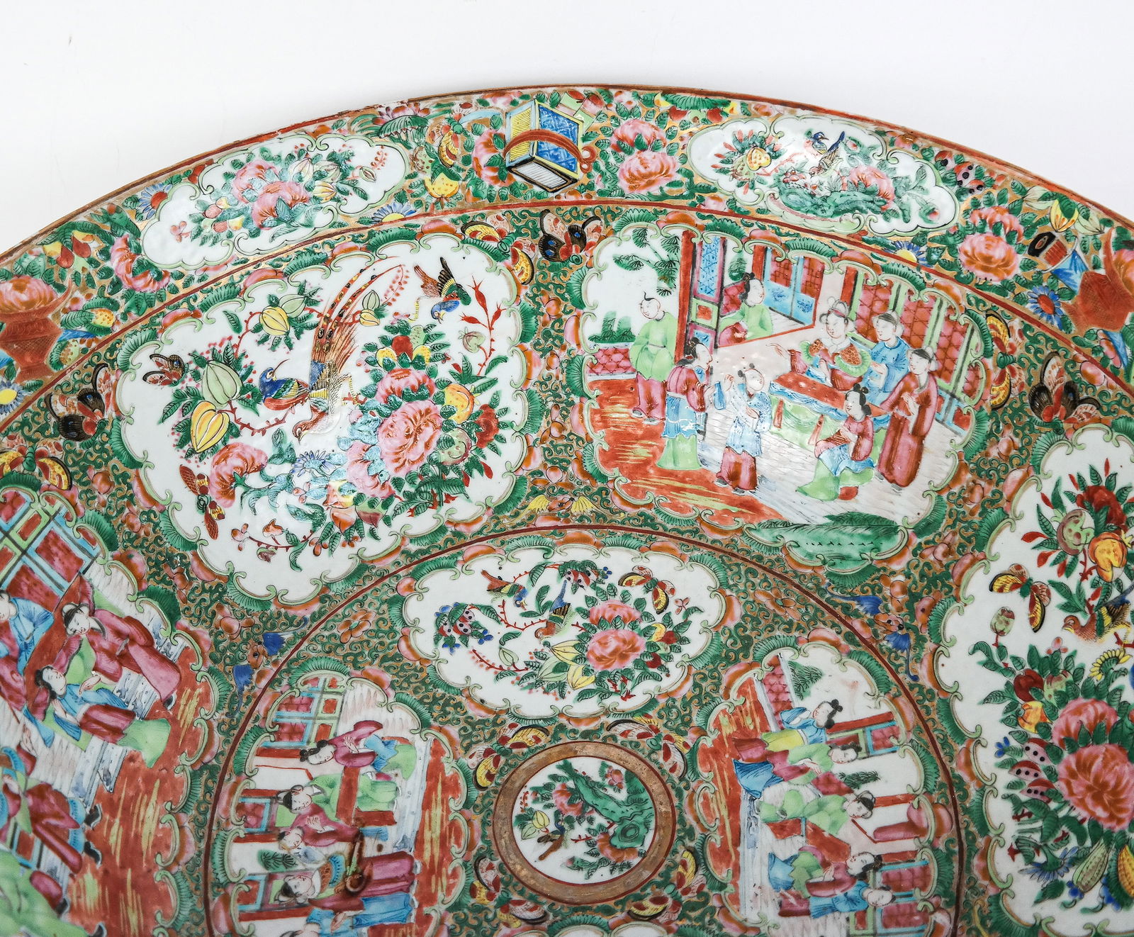 Chinese Palatial Rose Medallion Bowl - 6