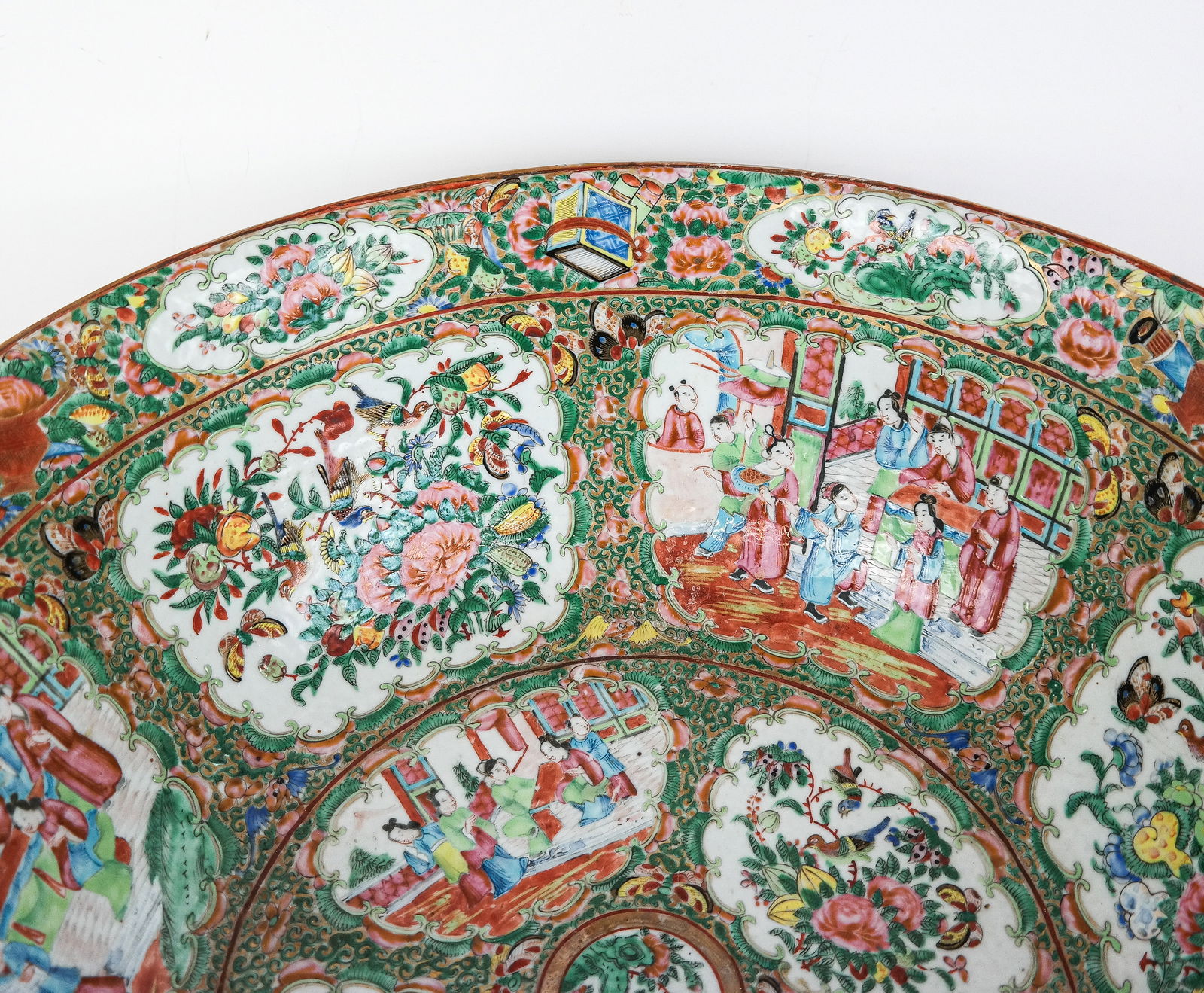 Chinese Palatial Rose Medallion Bowl - 9