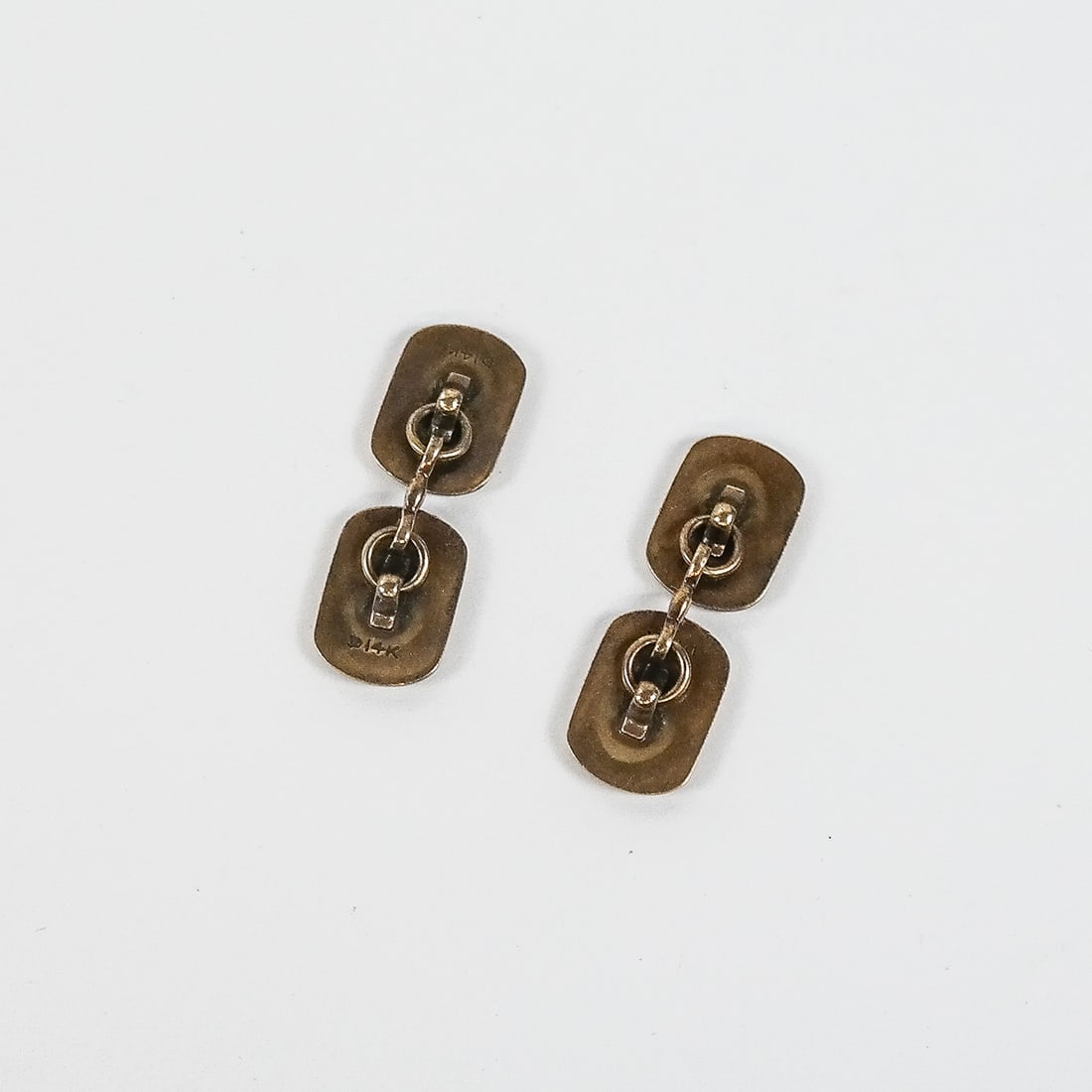 Pair of Antique Gold and Enamel Cufflinks - 4