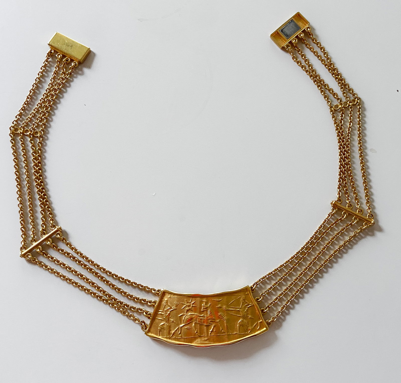 Alexander Alberty Assyrian Inspired Gold Necklace (1 of 8)