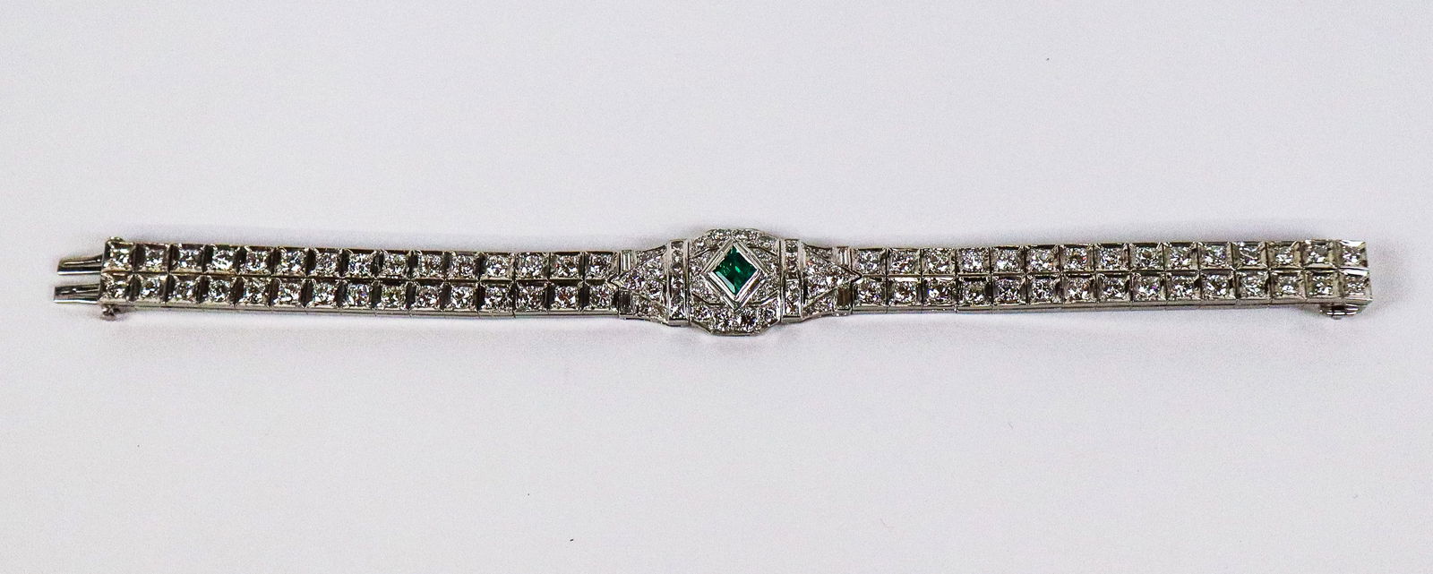 Diamond and Emerald Bracelet (1 of 16)