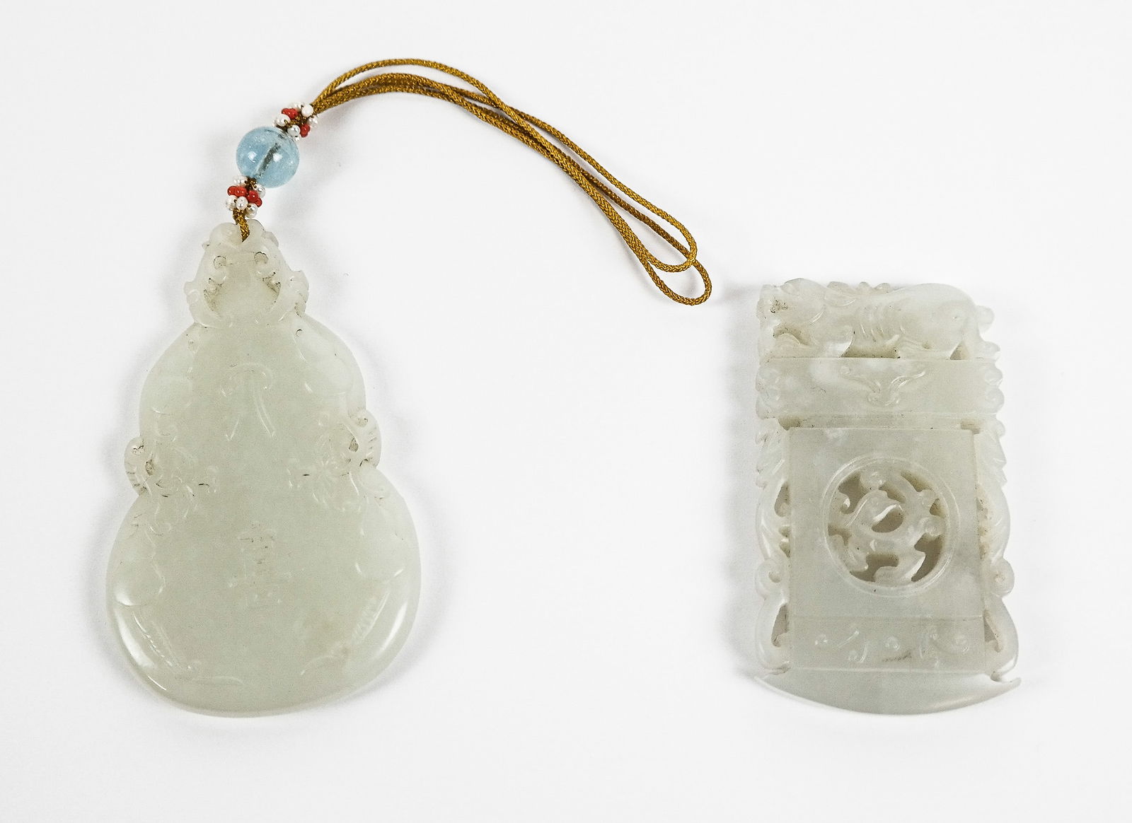 Two Nephrite Jade Pendants (1 of 1)