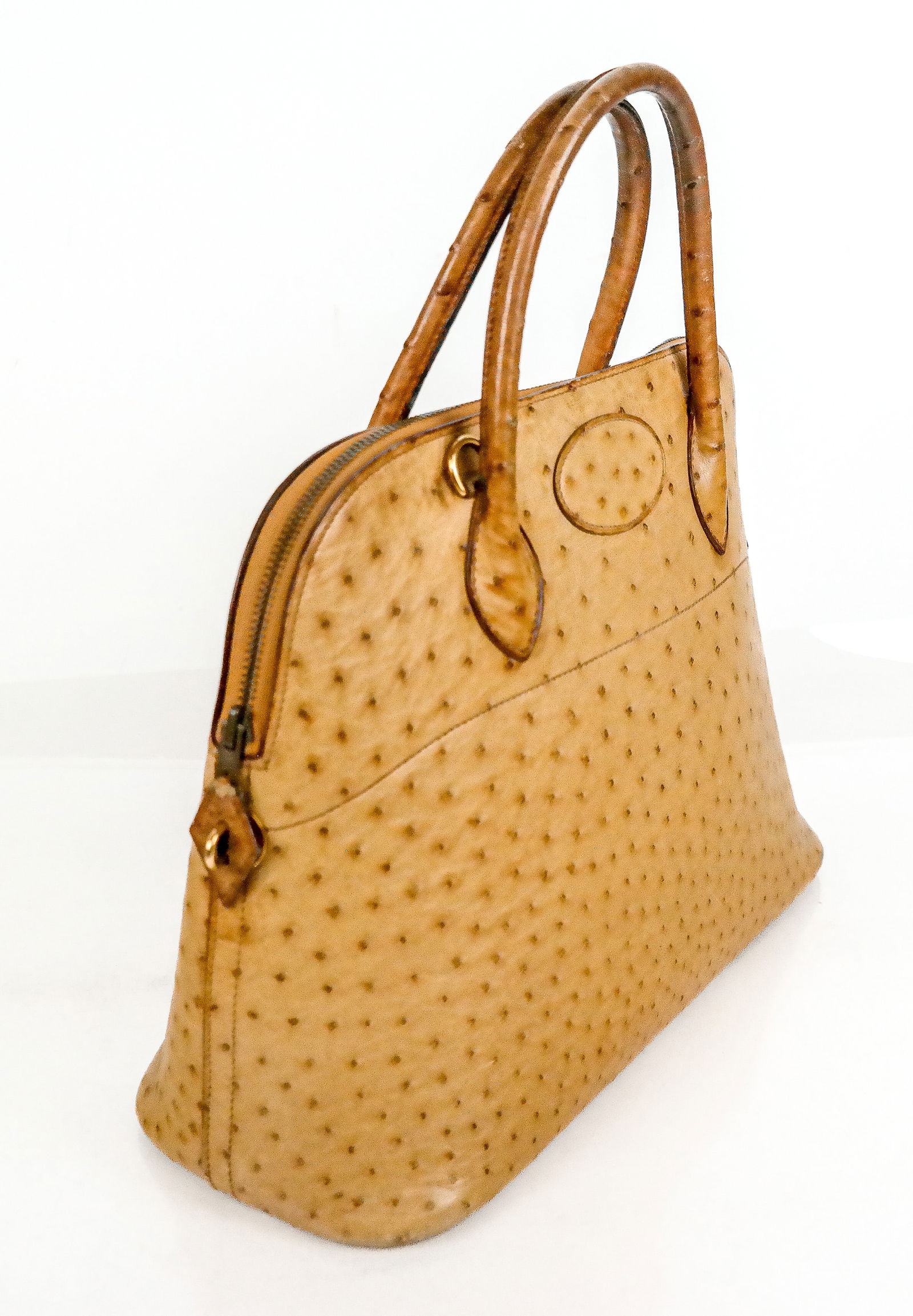 Hermes Bolide Ostrich Handbag - 10