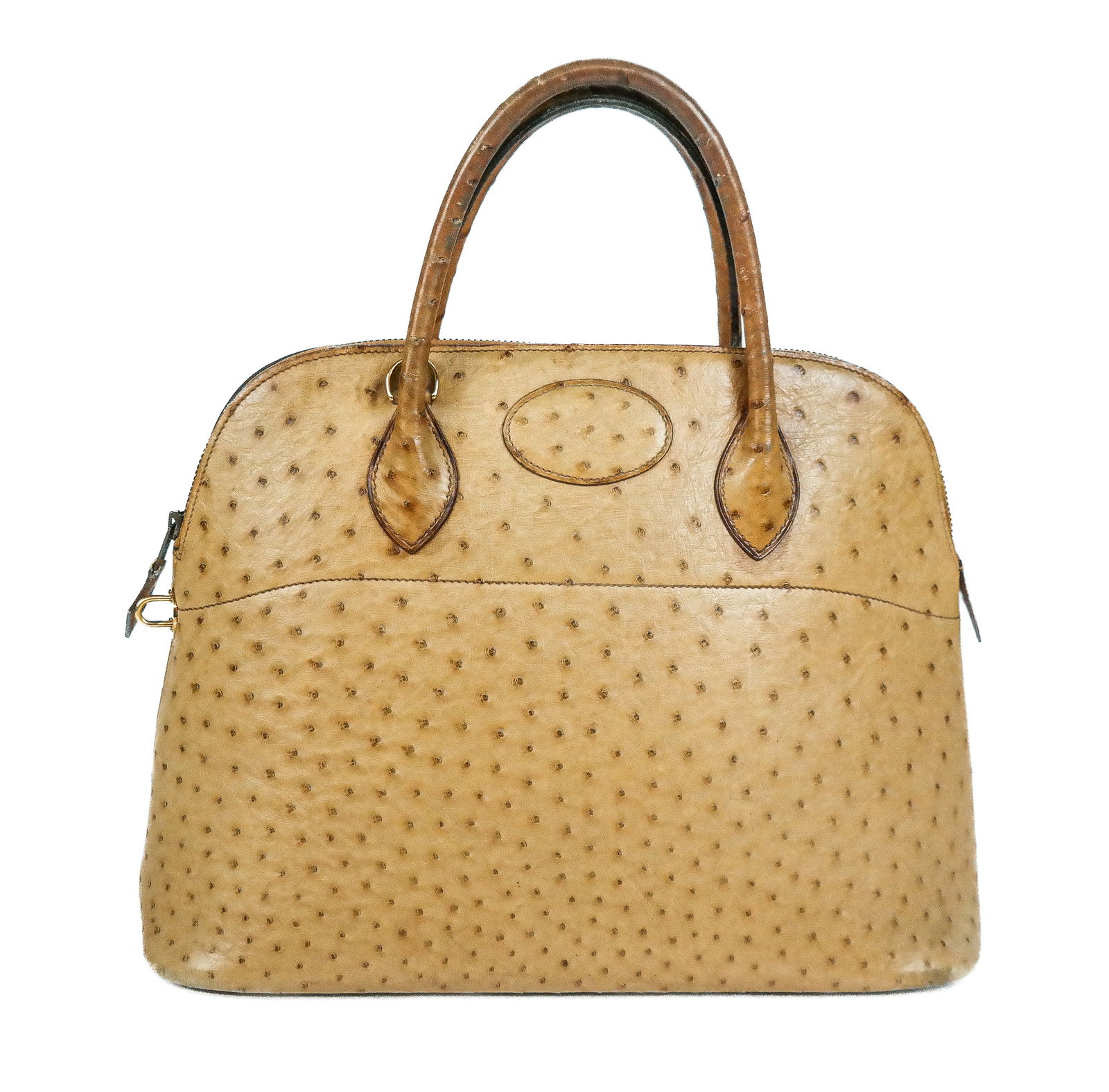 Hermes Bolide Ostrich Handbag - 2