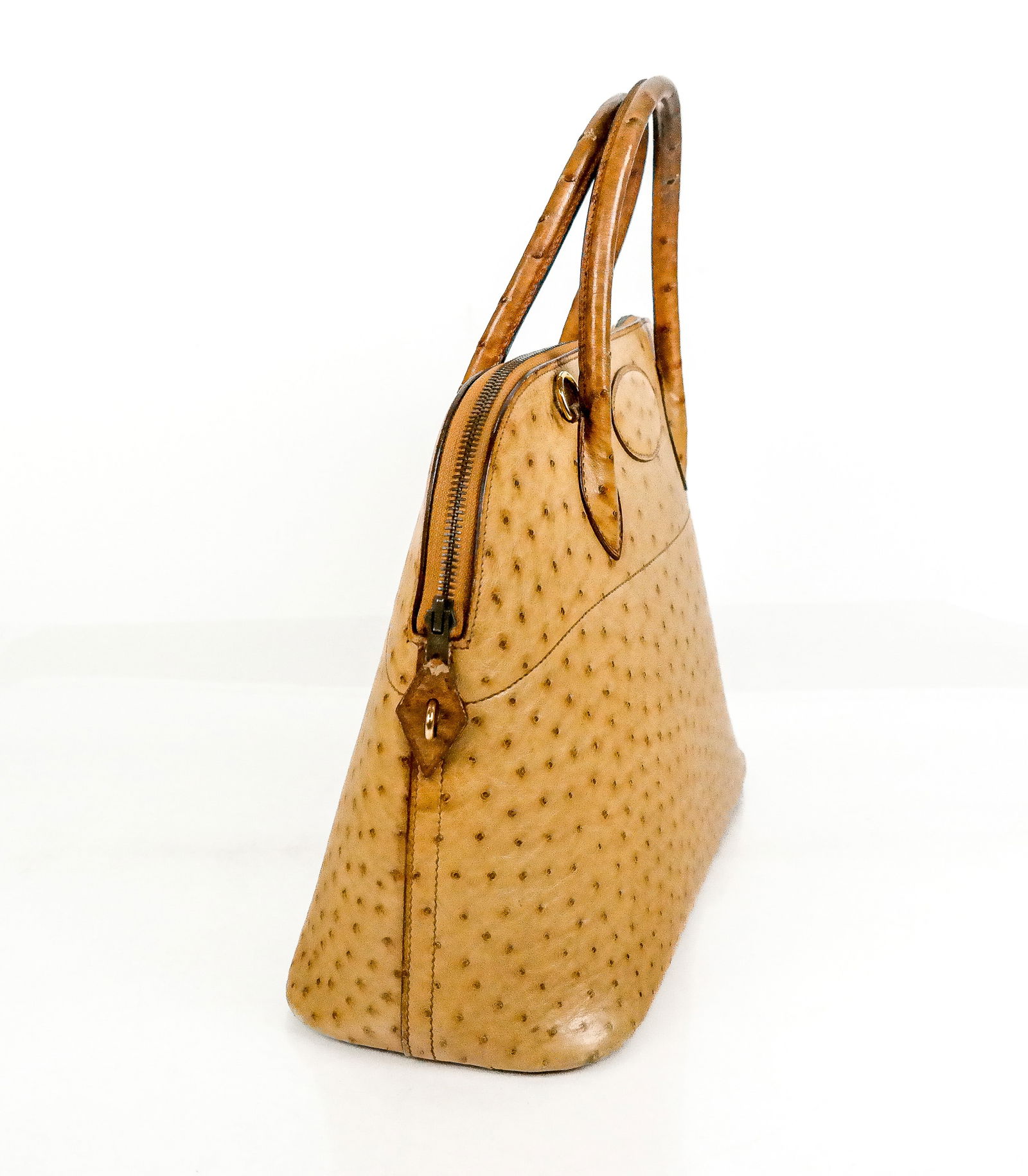 Hermes Bolide Ostrich Handbag - 3
