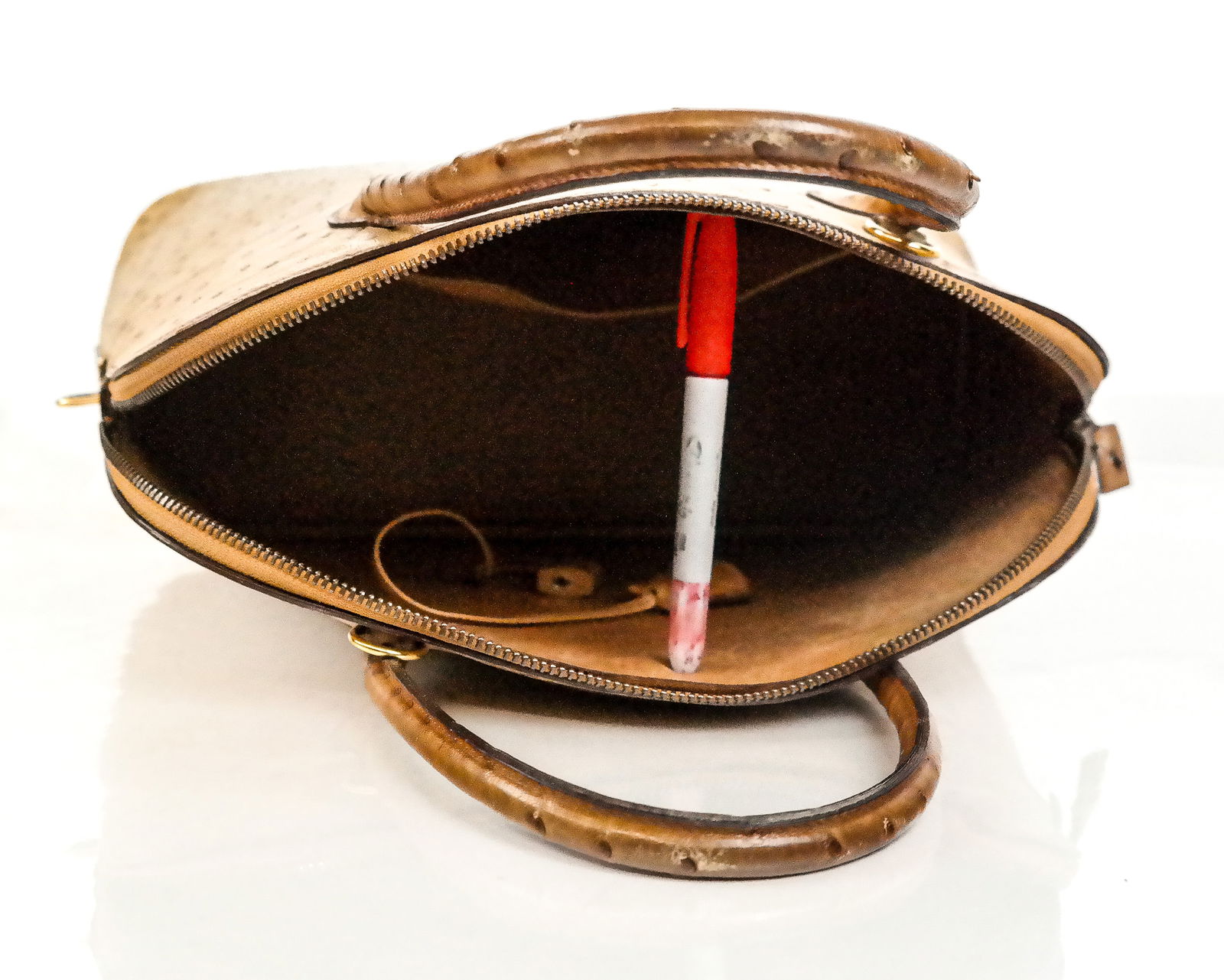 Hermes Bolide Ostrich Handbag - 7