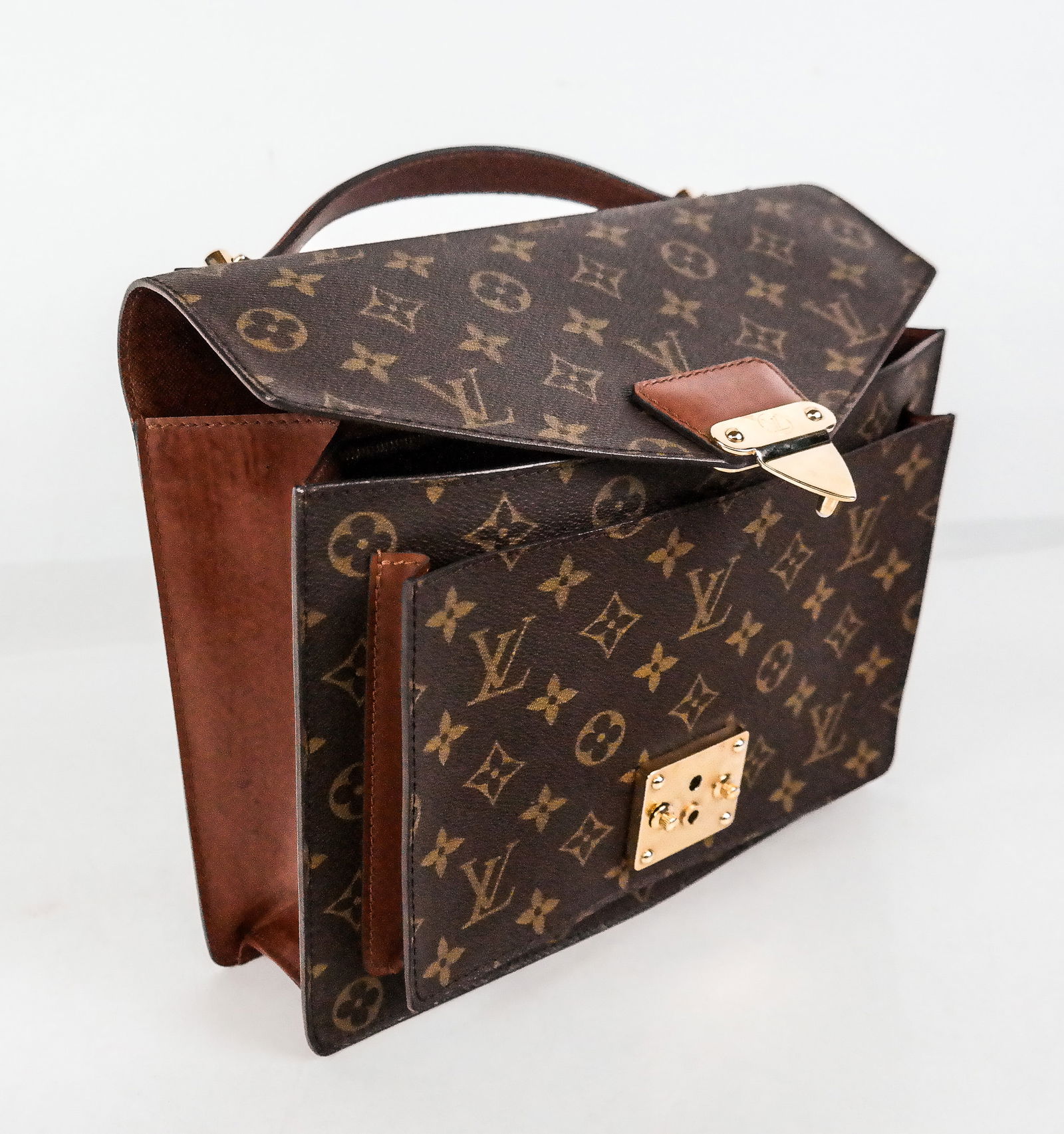 Louis Vuitton Monogrammed Monceau 28 Handbag - 4