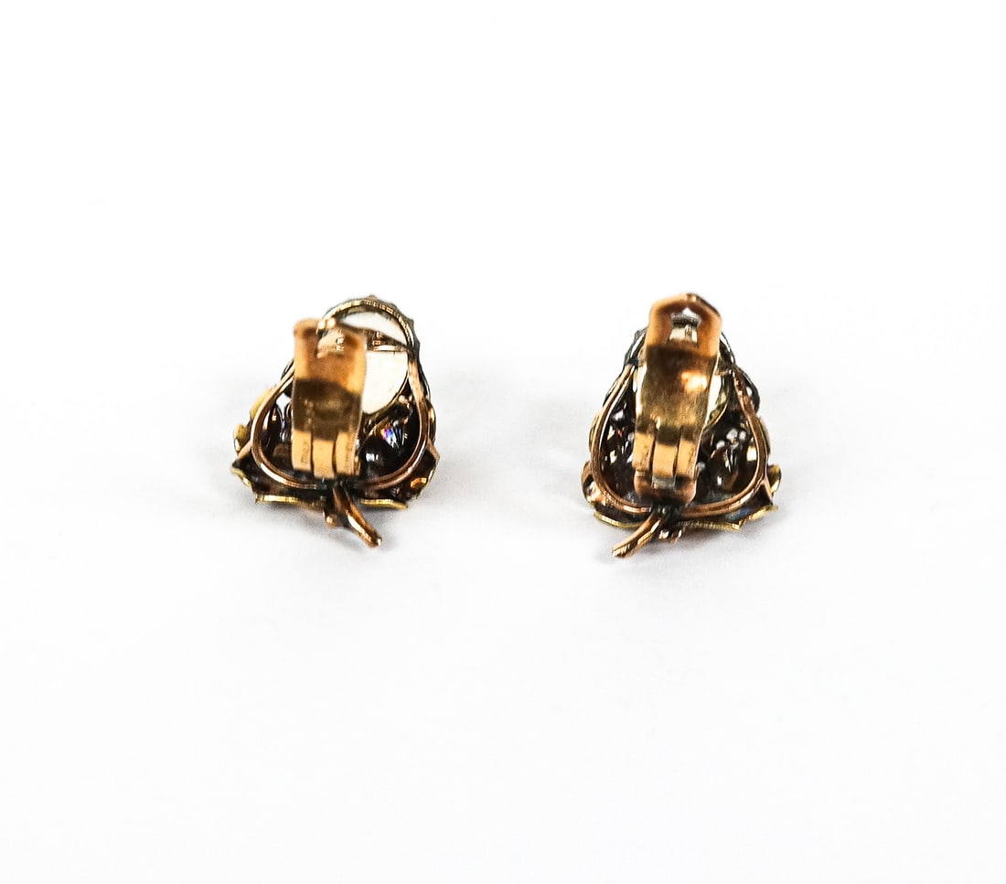 Buccellati Citrine & Diamond Clip & Earring Set, 3 - 11