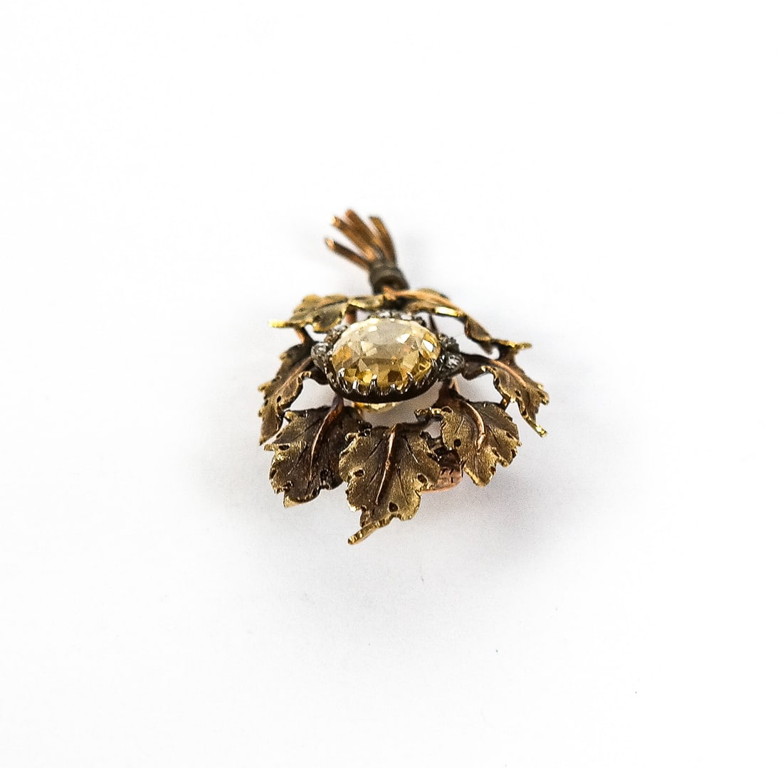 Buccellati Citrine & Diamond Clip & Earring Set, 3 - 4