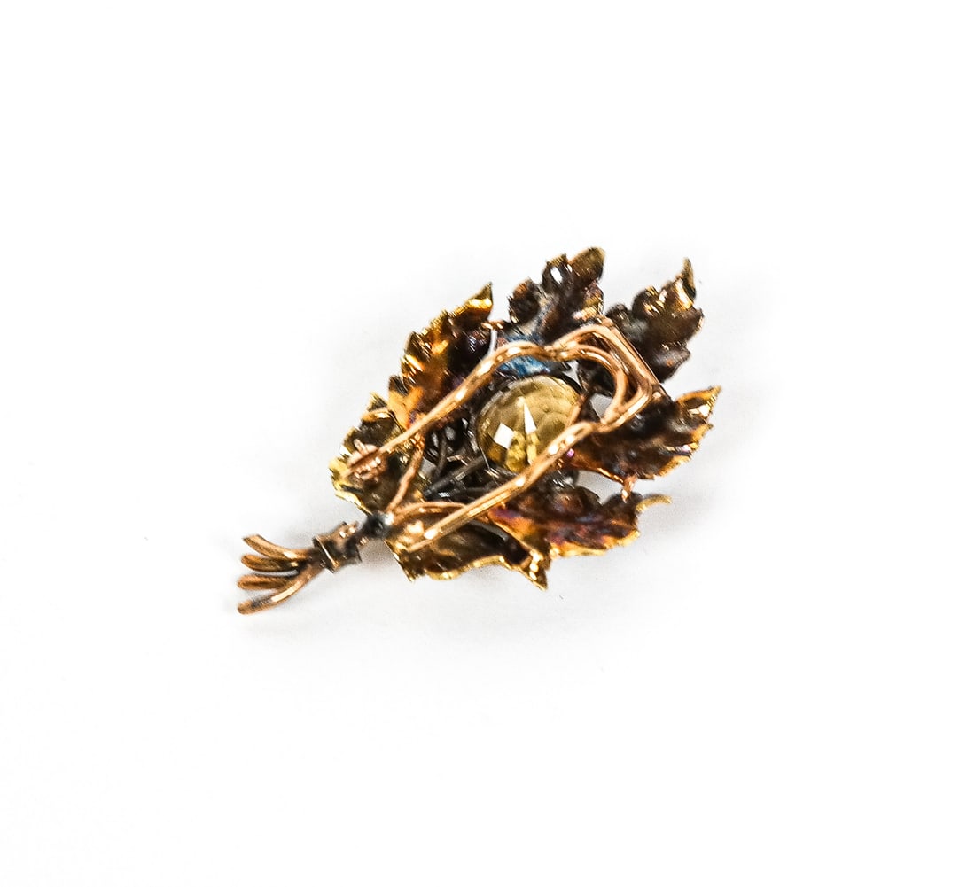 Buccellati Citrine & Diamond Clip & Earring Set, 3 - 5