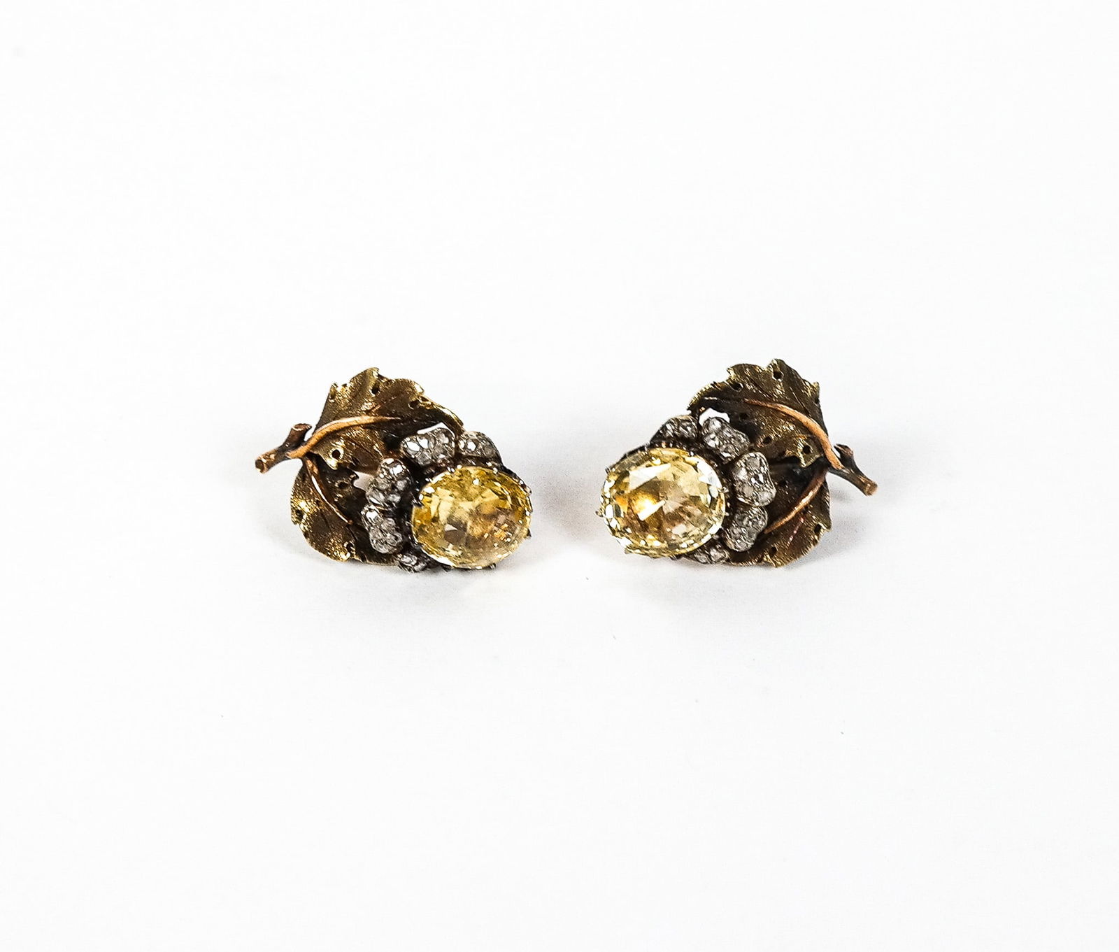 Buccellati Citrine & Diamond Clip & Earring Set, 3 - 7